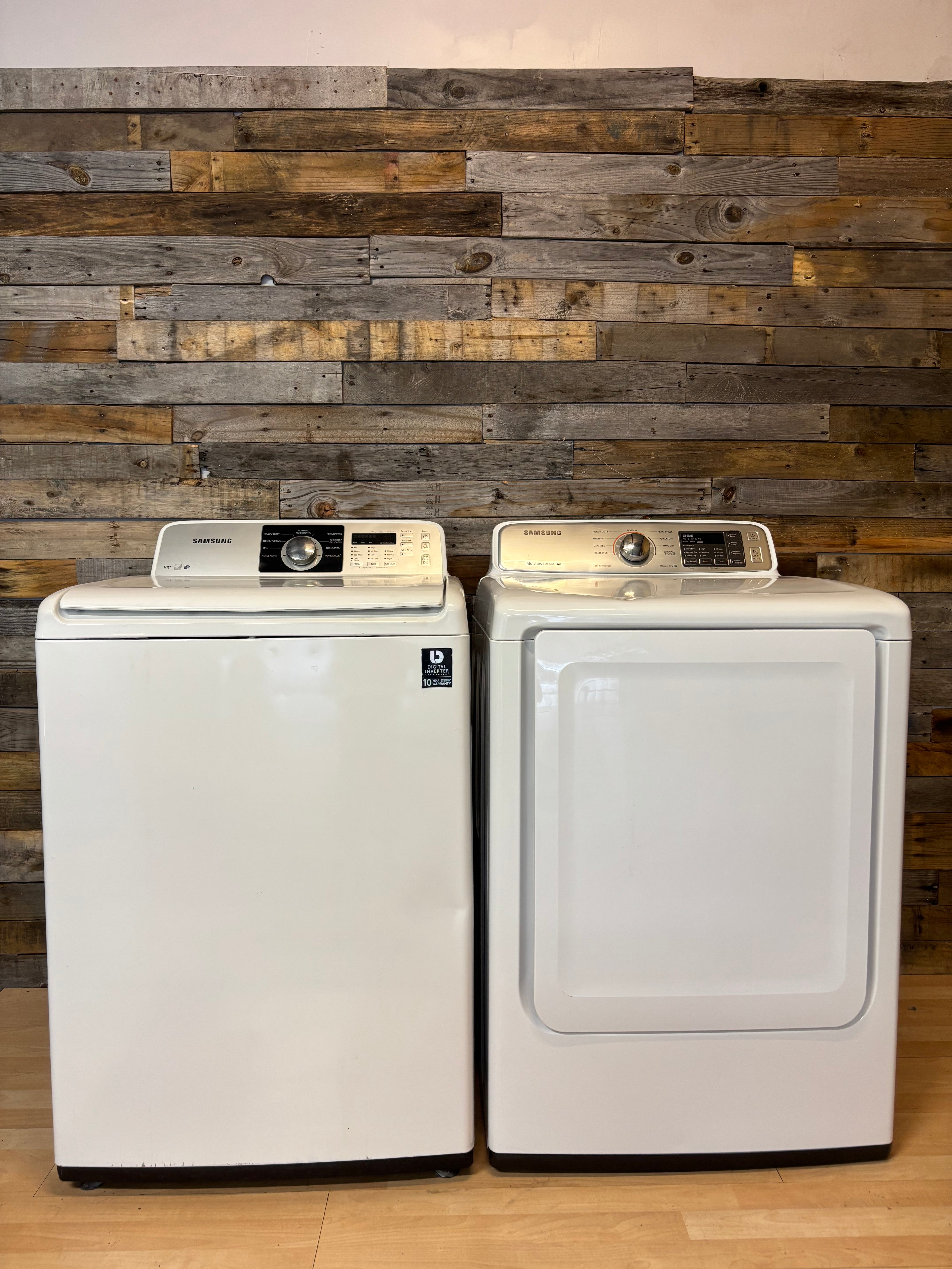 Samsung White Top Load Set