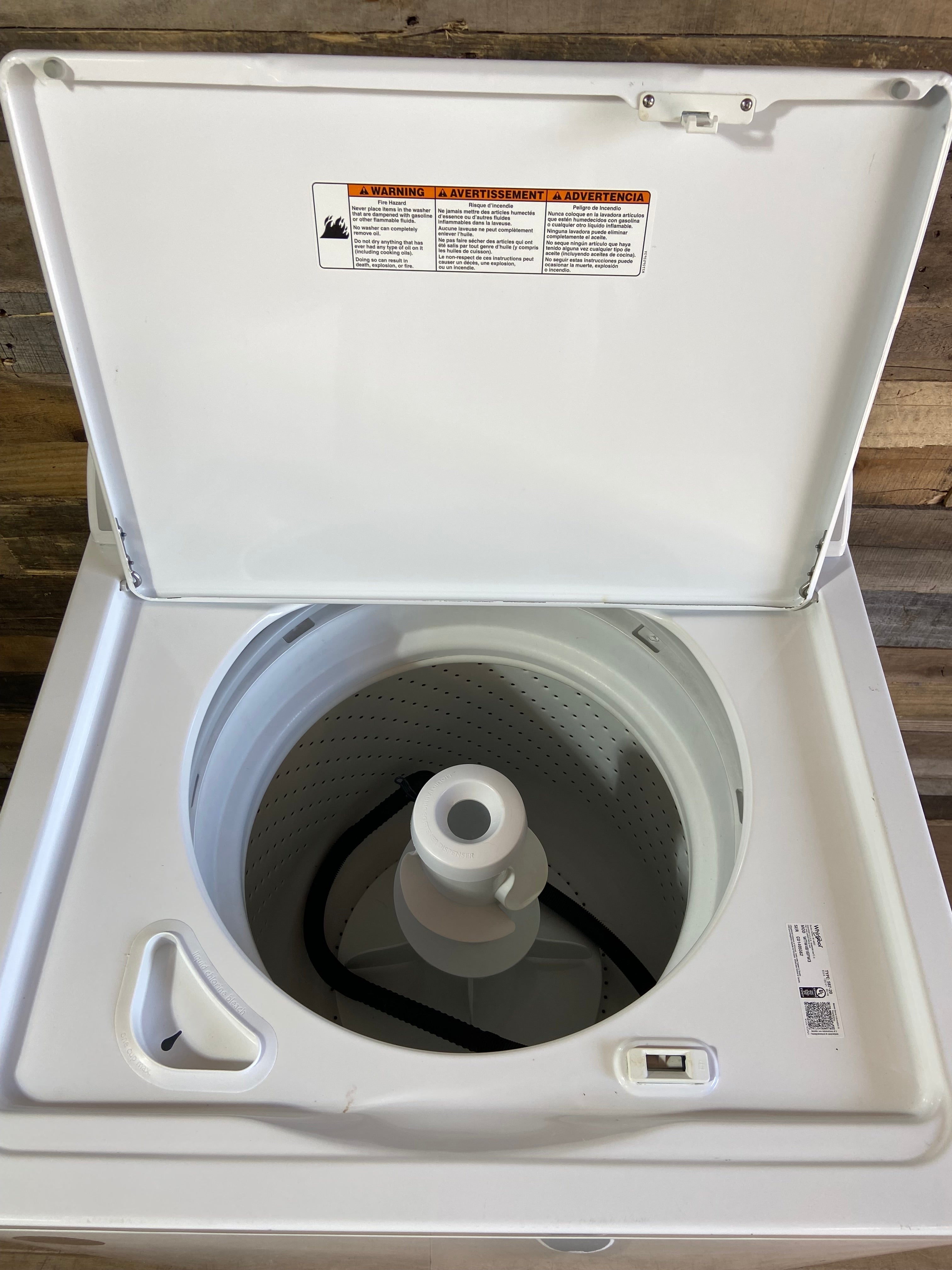 Whirlpool Grey Face Top Load Washer