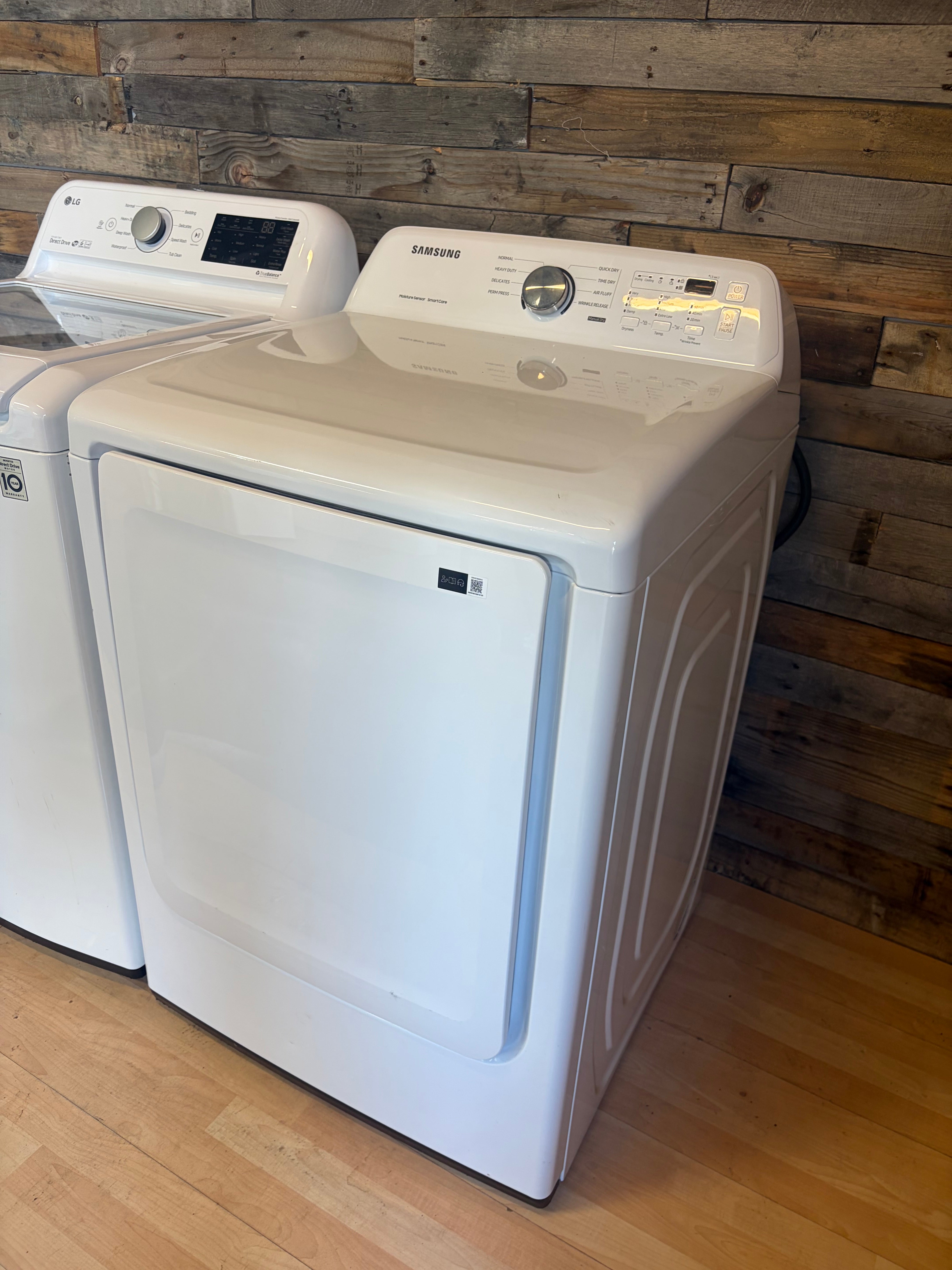 LG Samsung White Top Load Set