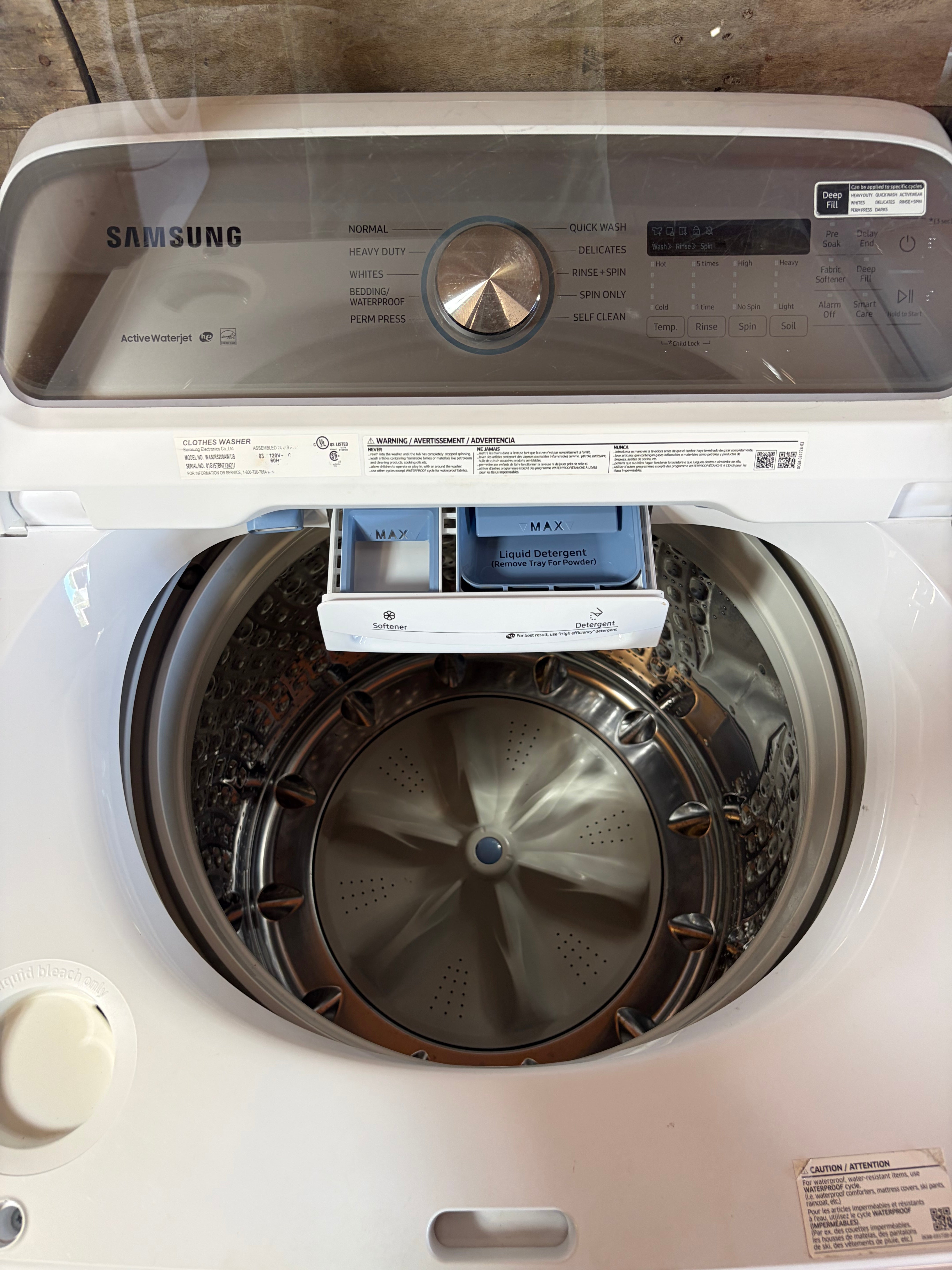 Samsung Super Capacity Glass Top Washer & Dryer Set