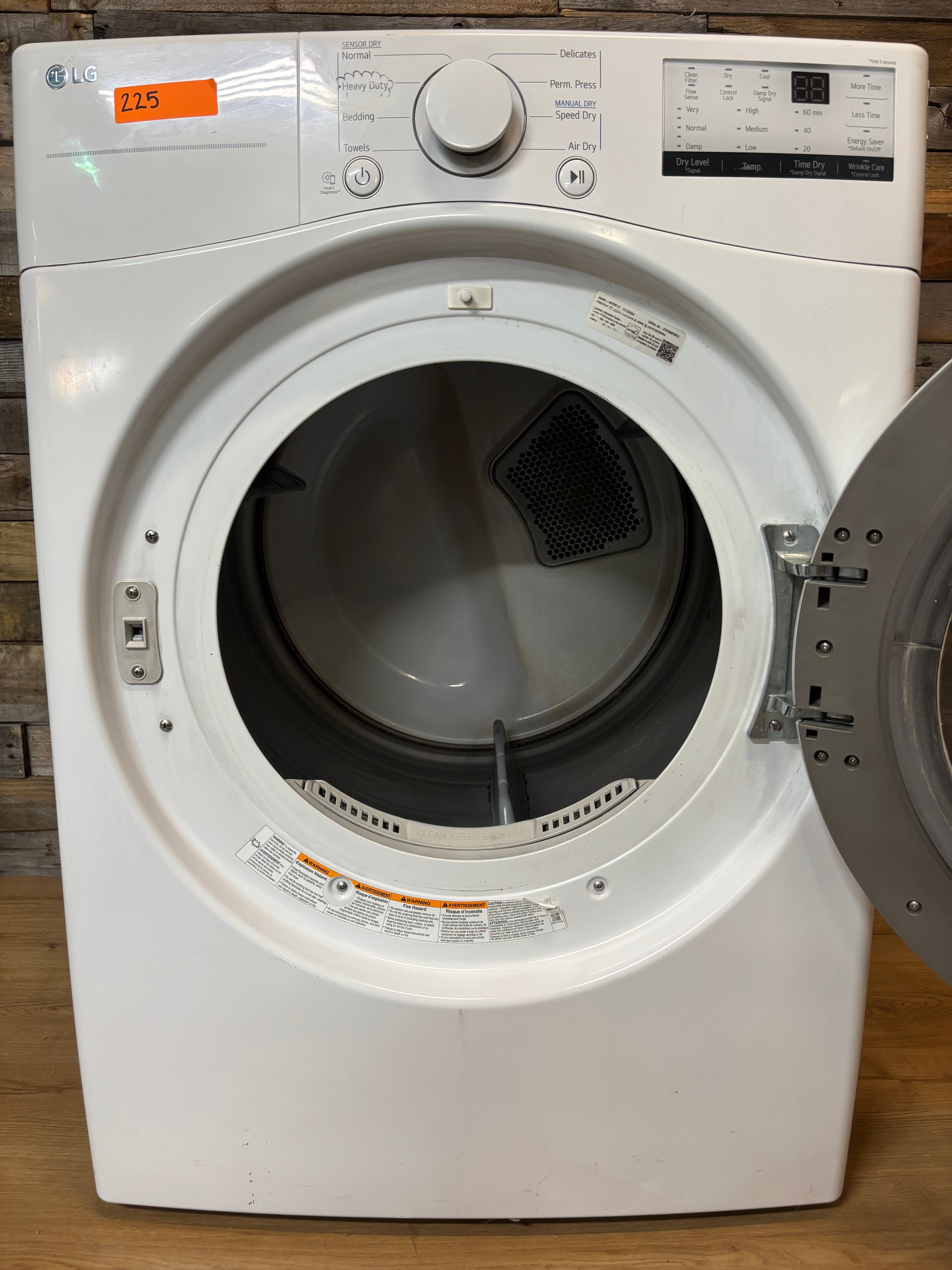 White LG Front Load Style dryer