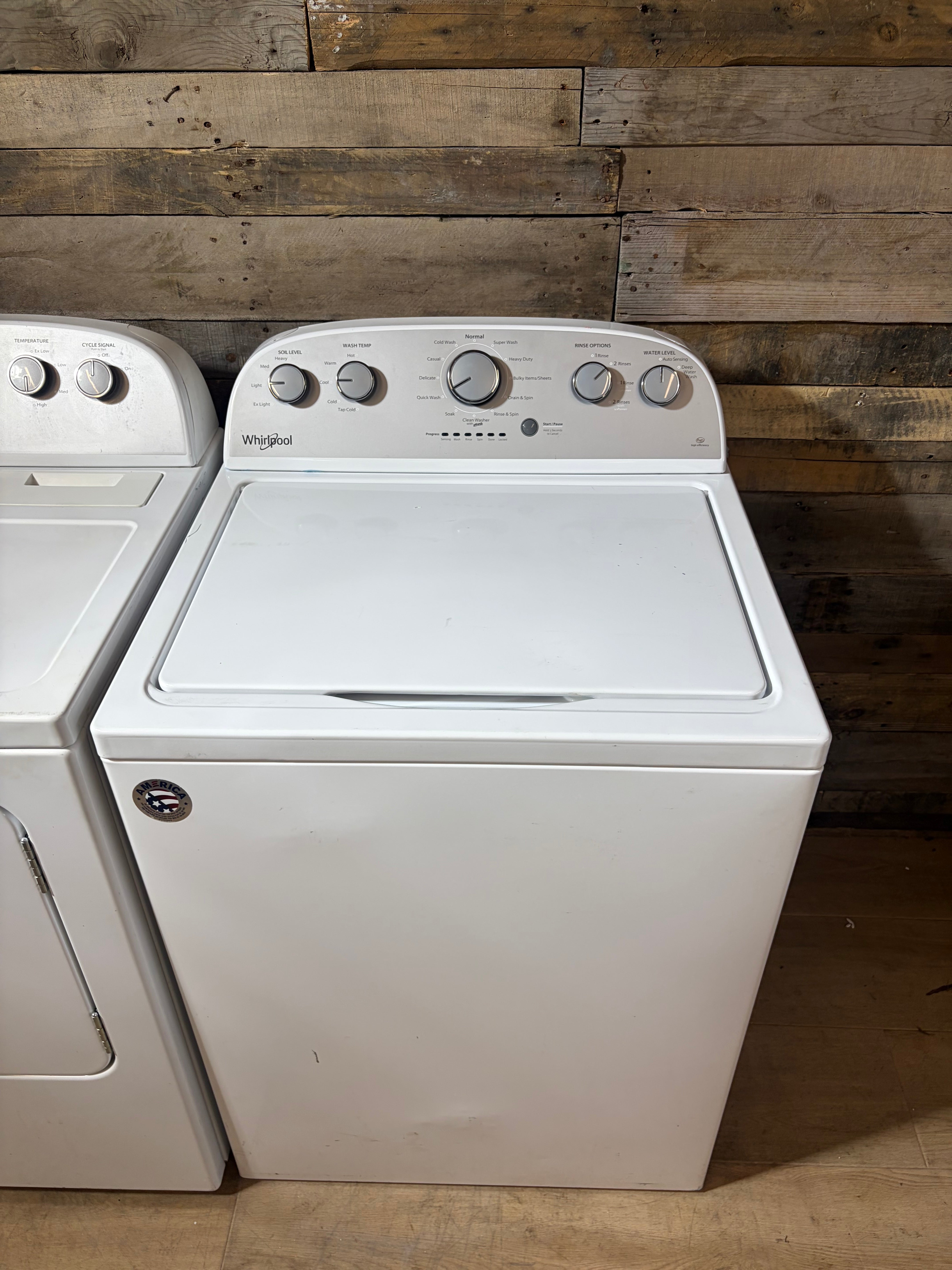 Whirlpool Grey Face Top Load Set