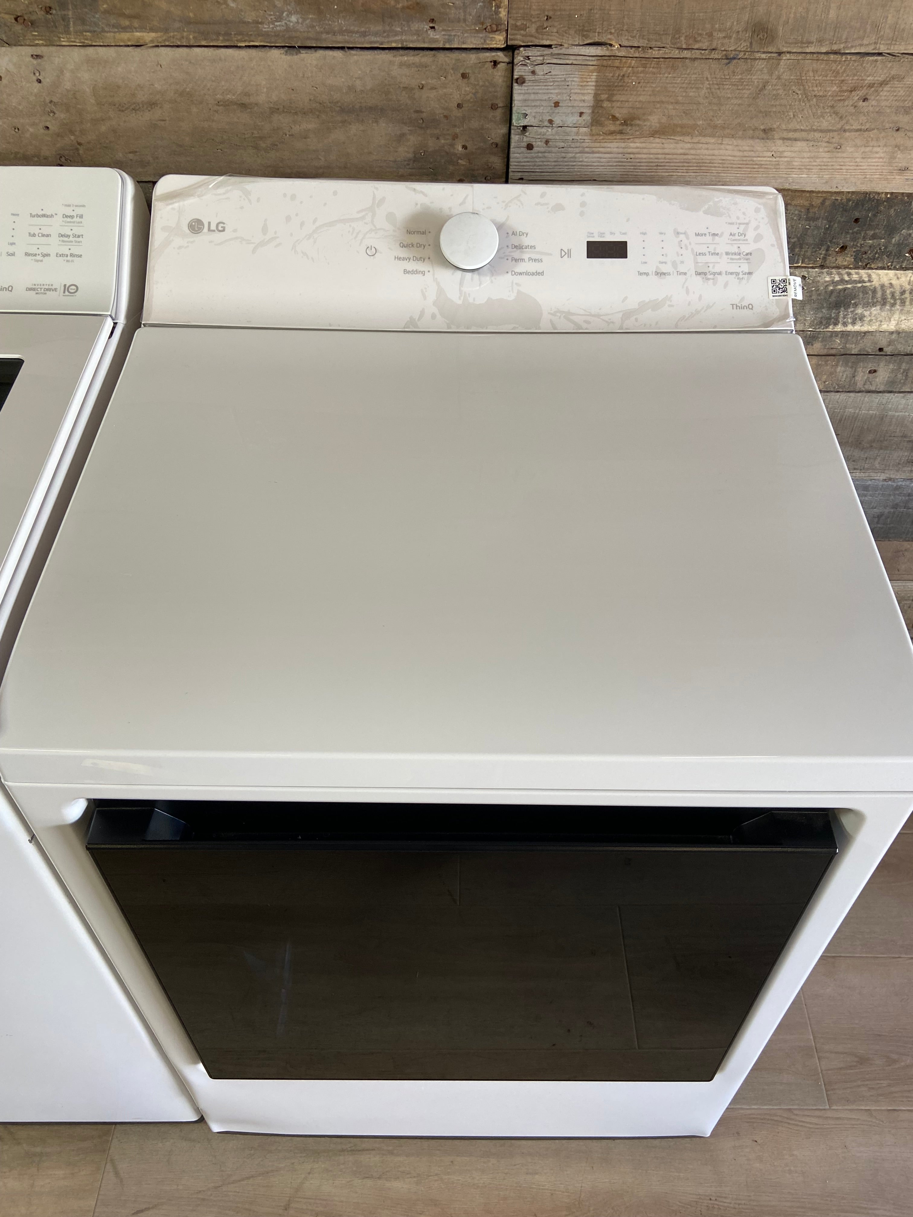 LG THINQ Washer & Electric Dryer Set – White