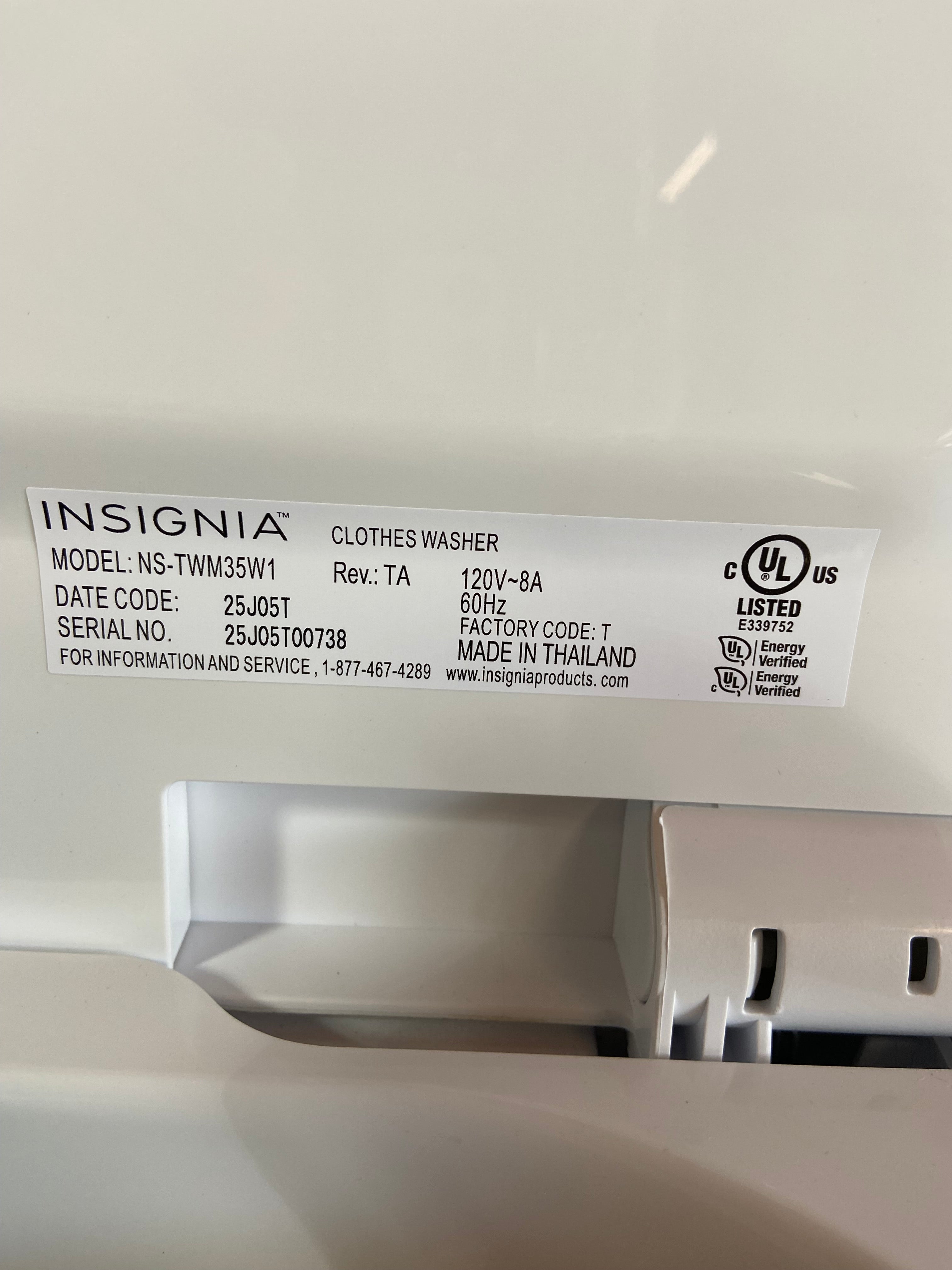 Insignia Top Load Washer & Dryer Set