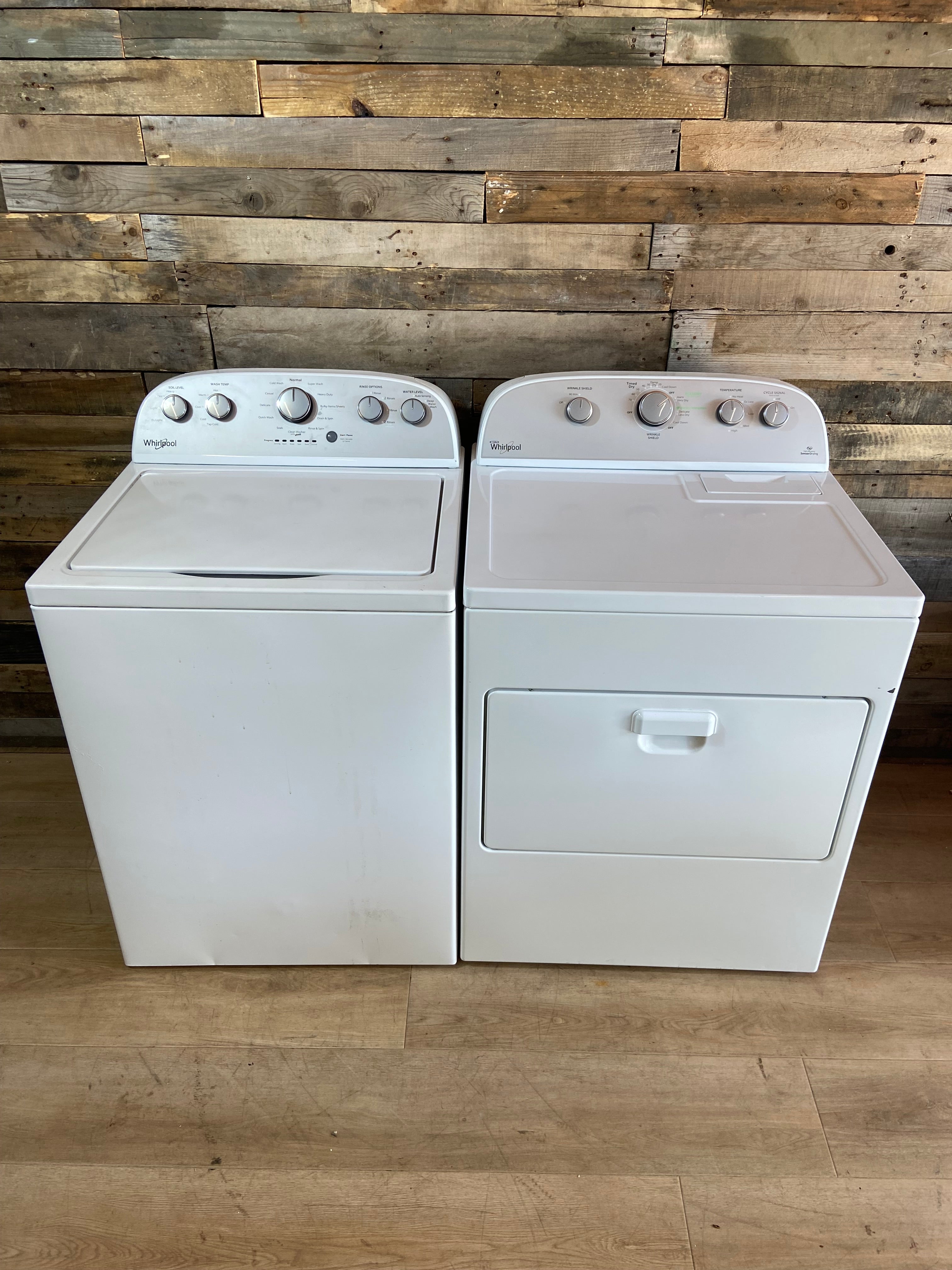 Whirlpool Top Load Washer & Dryer Set