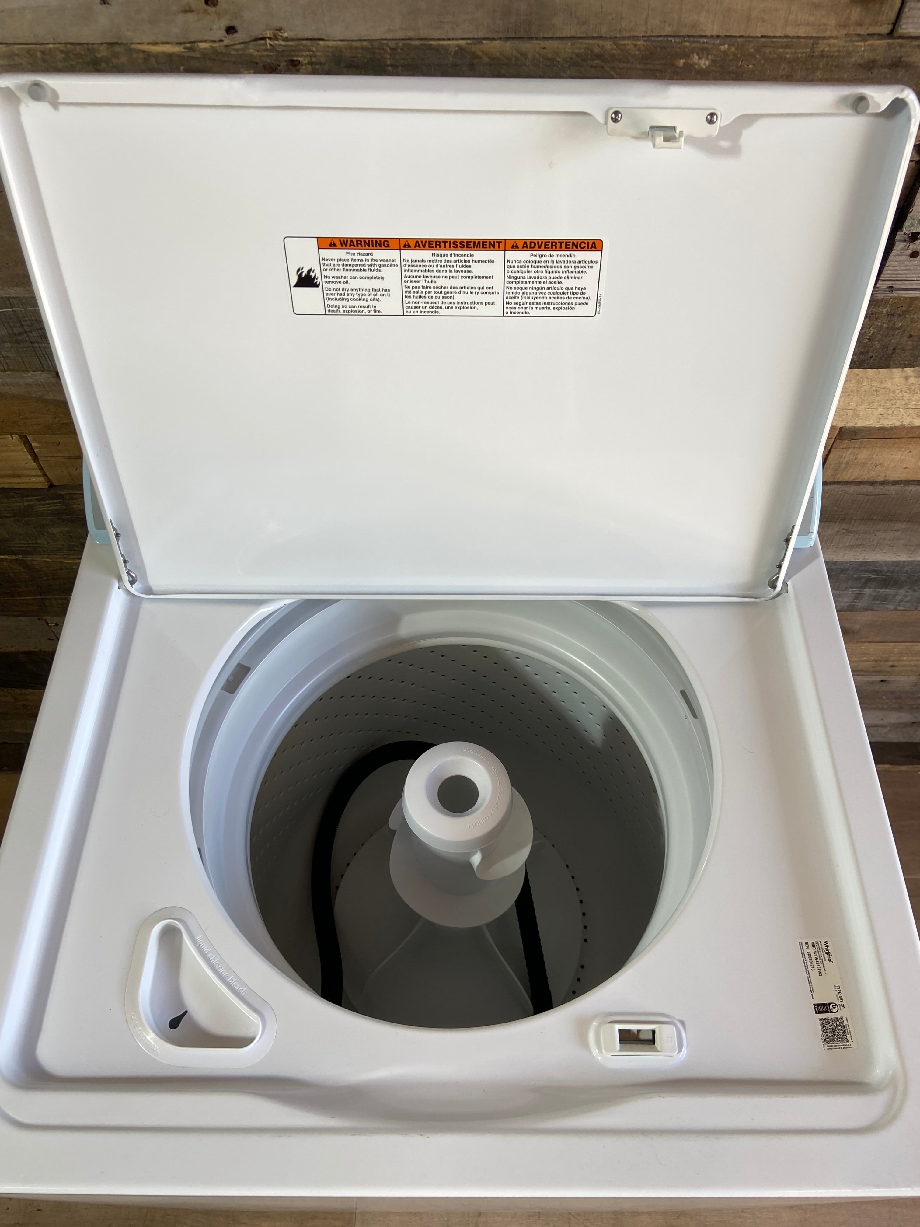 Whirlpool Grey Face Top Load Washer
