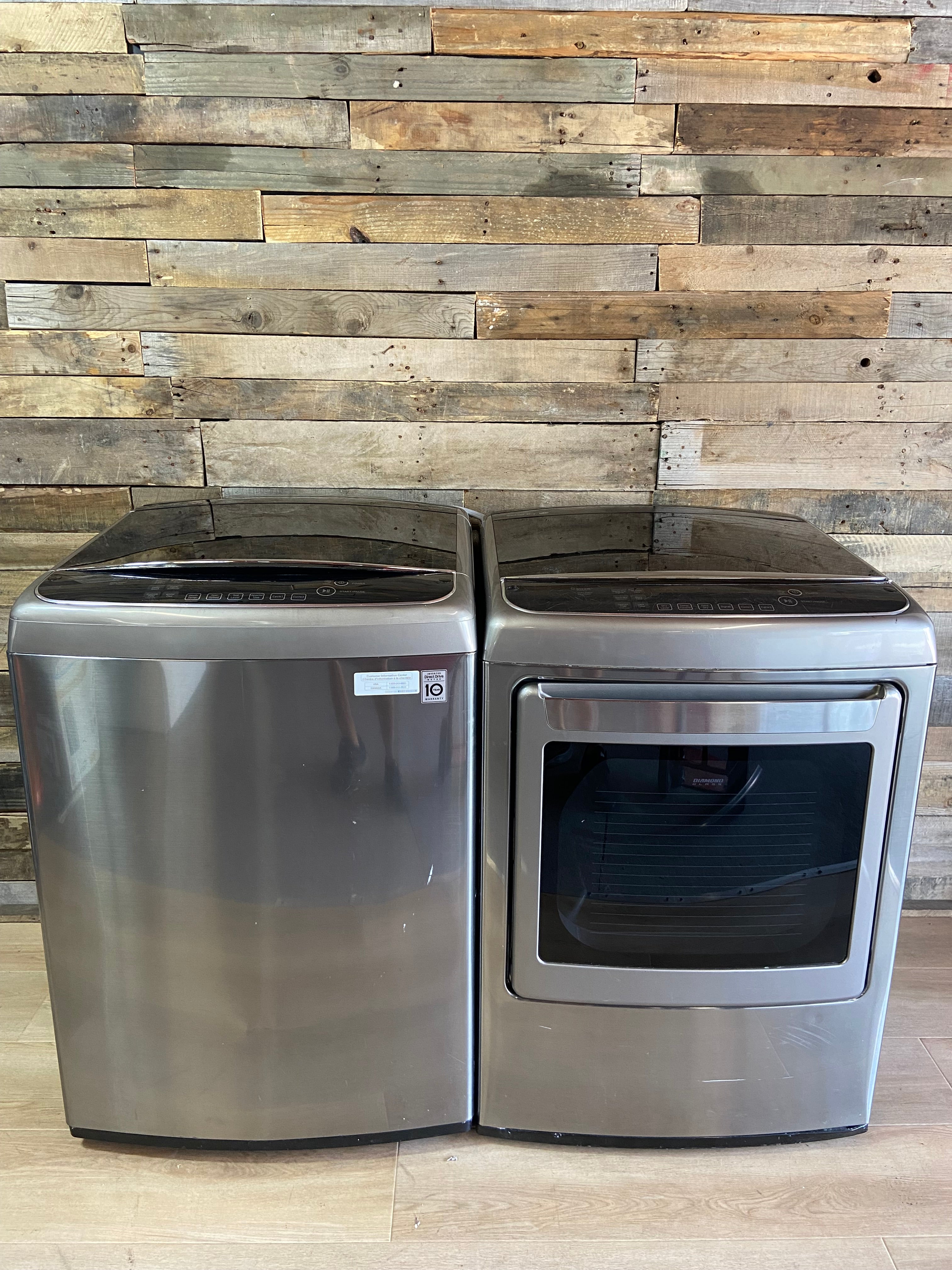 Stainless LG Large Capacity Smart Drum Set