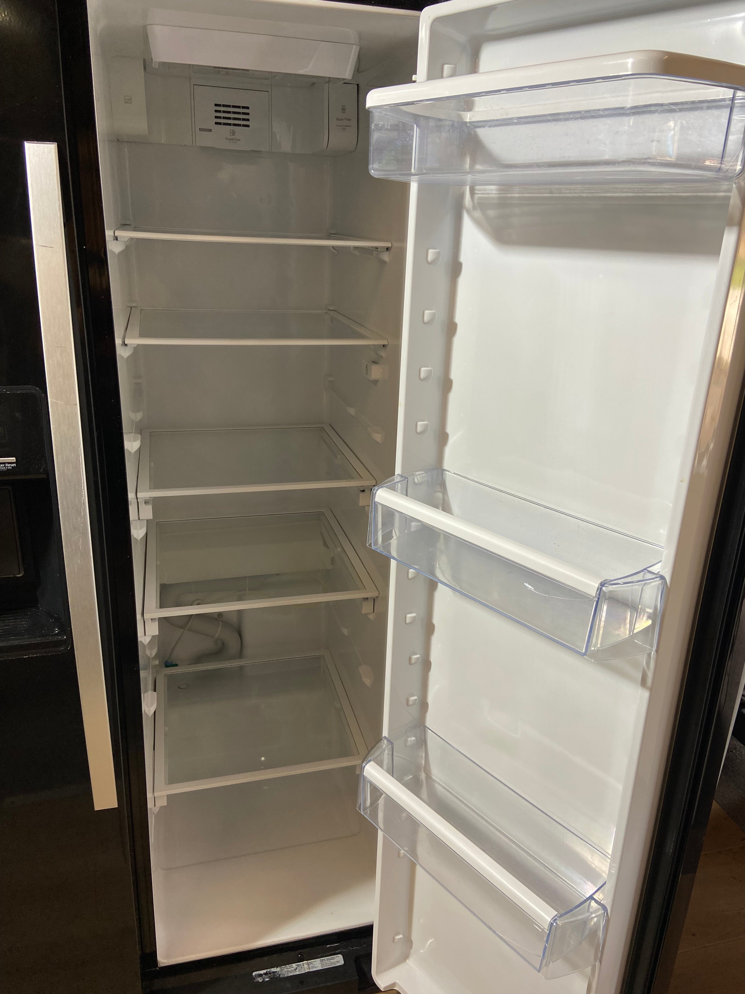 Whirlpool 36” Black Side By Side  Refrigerator