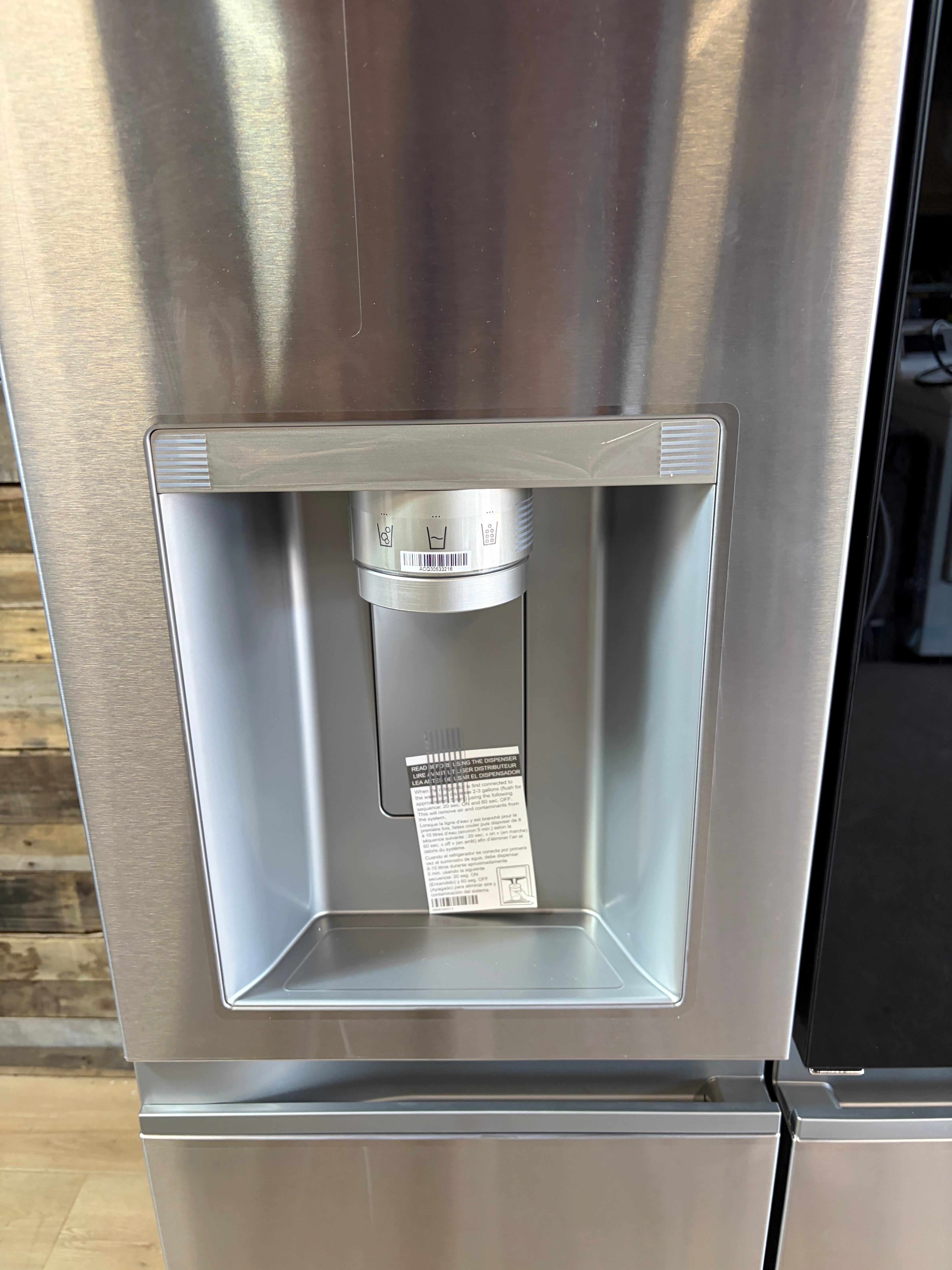 LG 36" 27.1 Cu. Ft. PrintProof™ Stainless Steel Side-by-Side Refrigerator with Craft Ice™