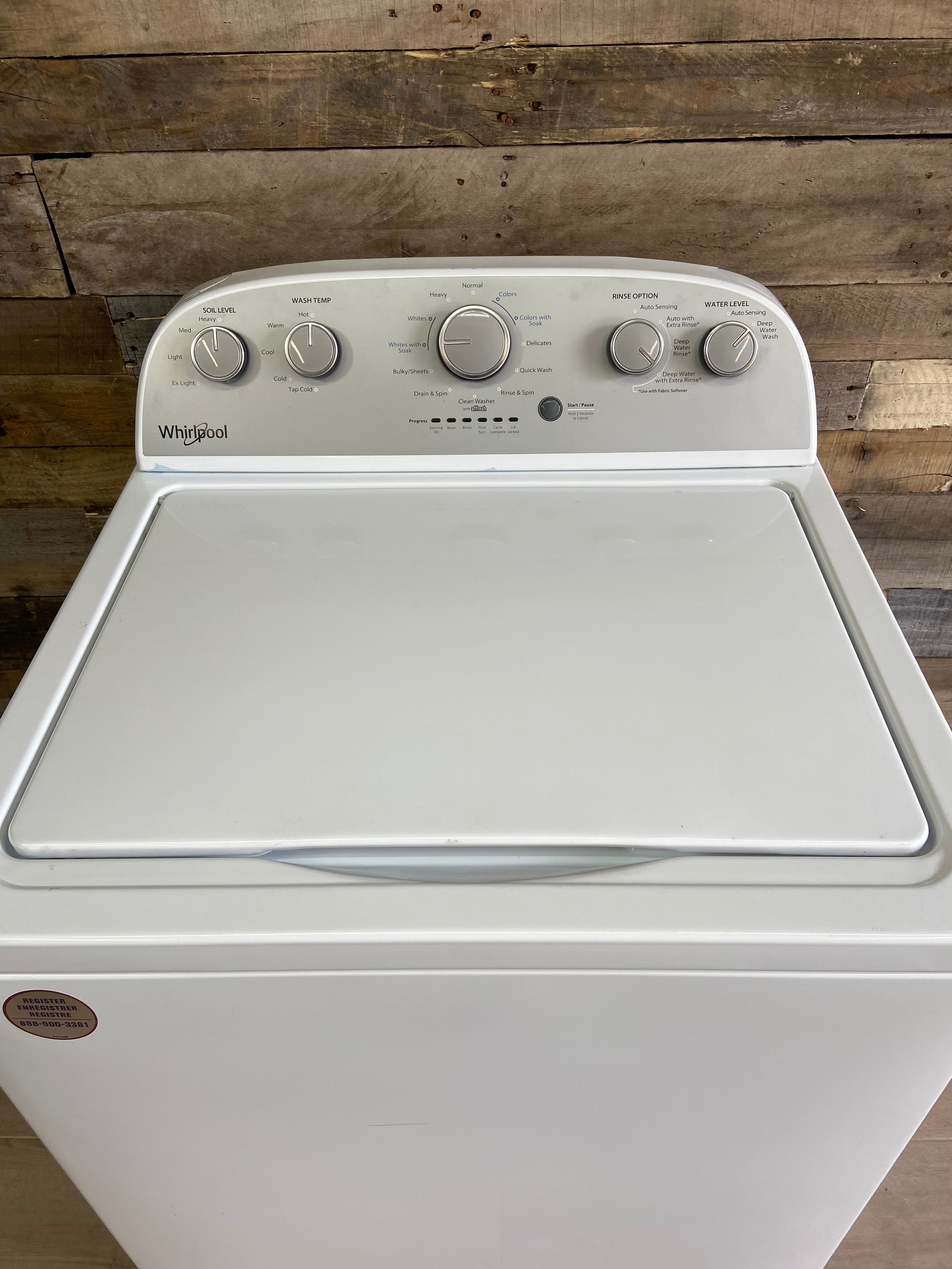 Whirlpool Grey Face Large Capacity Top Load Washer