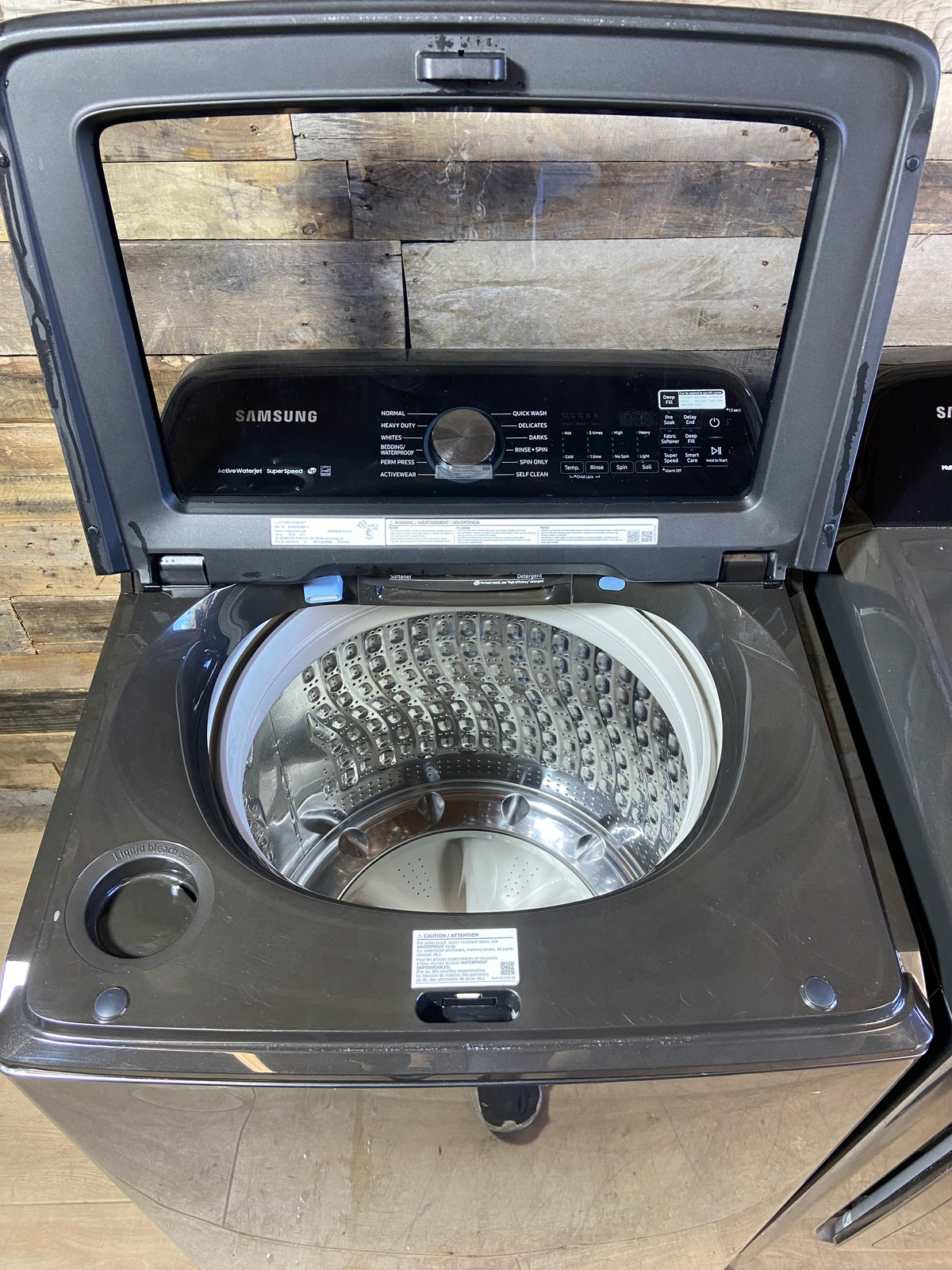 Samsung Black Stainless Large Capacity Washer & Dryer Set