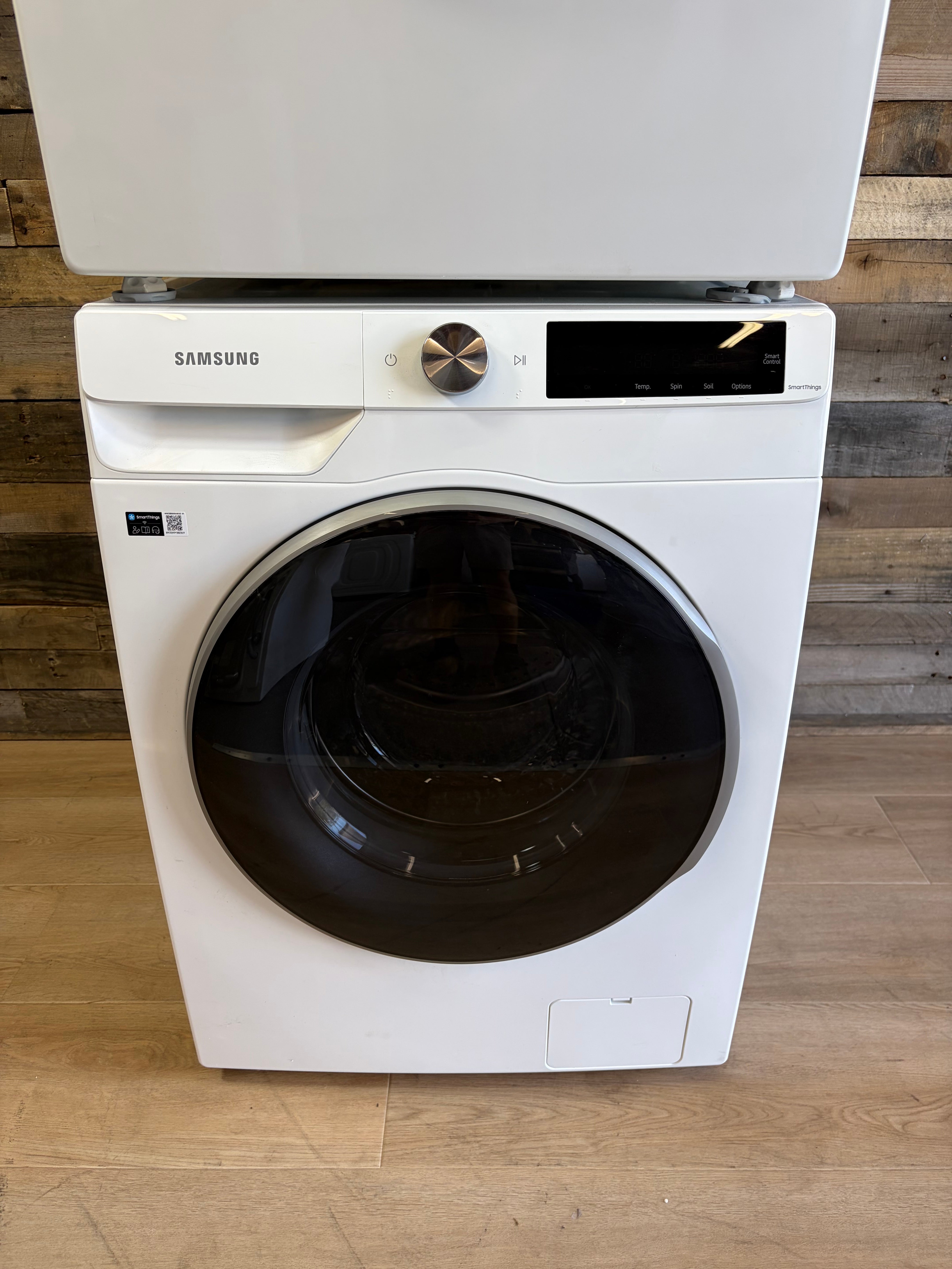 2.5 cu. ft. Compact Front Load Washer and Dryer with AI Smart Dial and Super Speed Wash in White