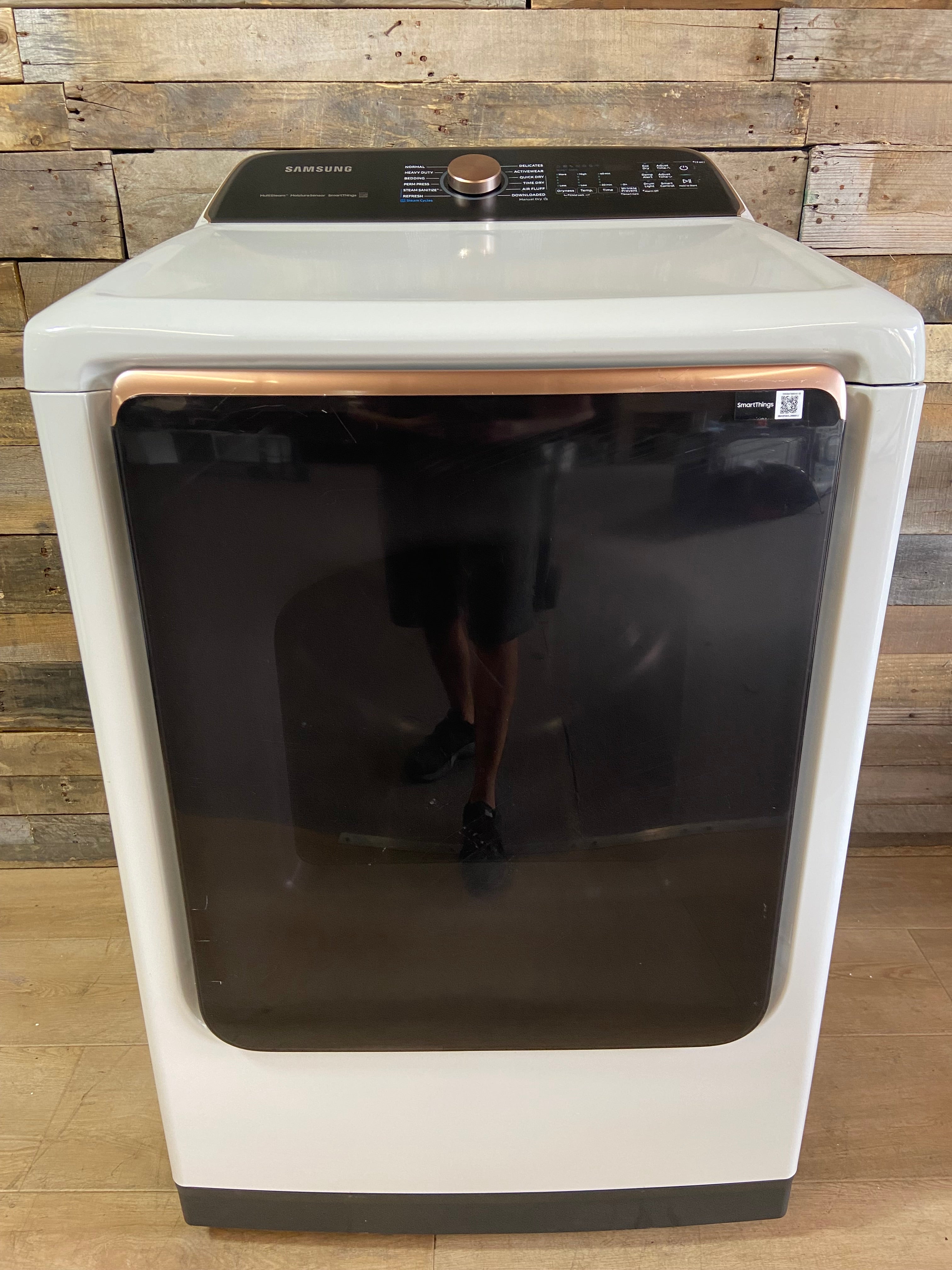 Samsung 7.4-cu ft Vented Electric Dryer with Steam Cycle (Ivory)