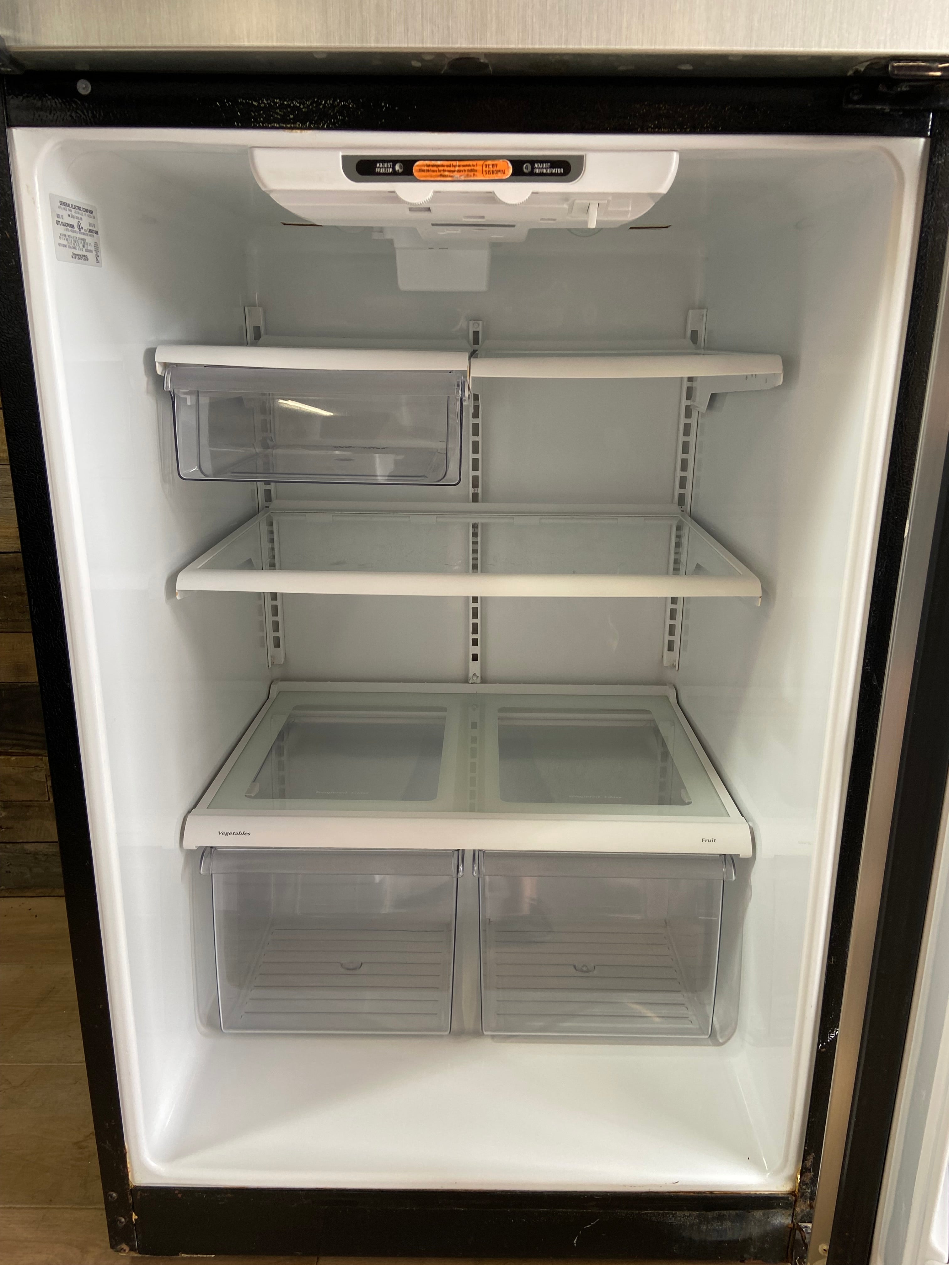 GE Stainless Top Bottom Refrigerator