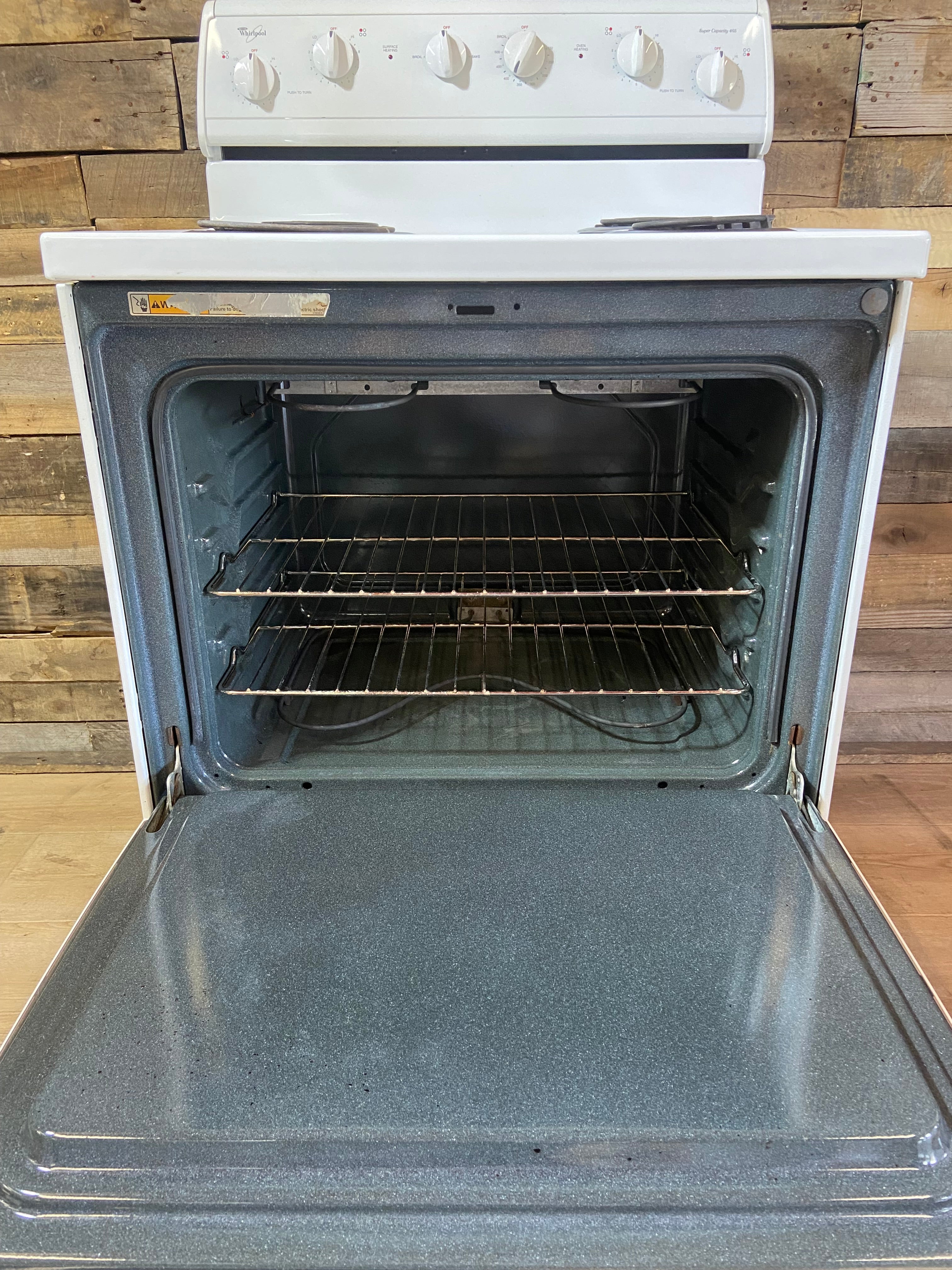 Whirlpool White Coil Top Range