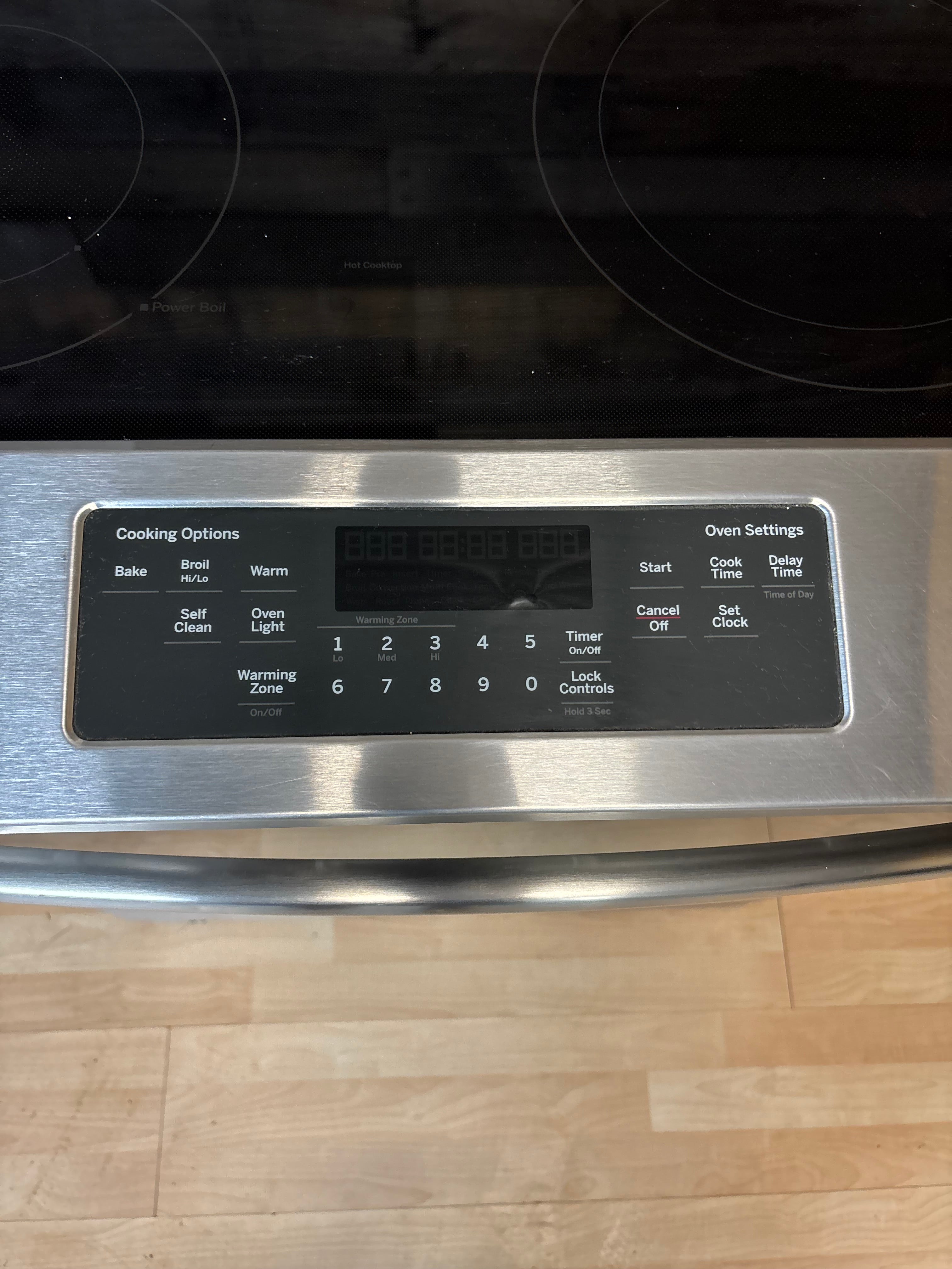 GE Slide-In Stainless Range