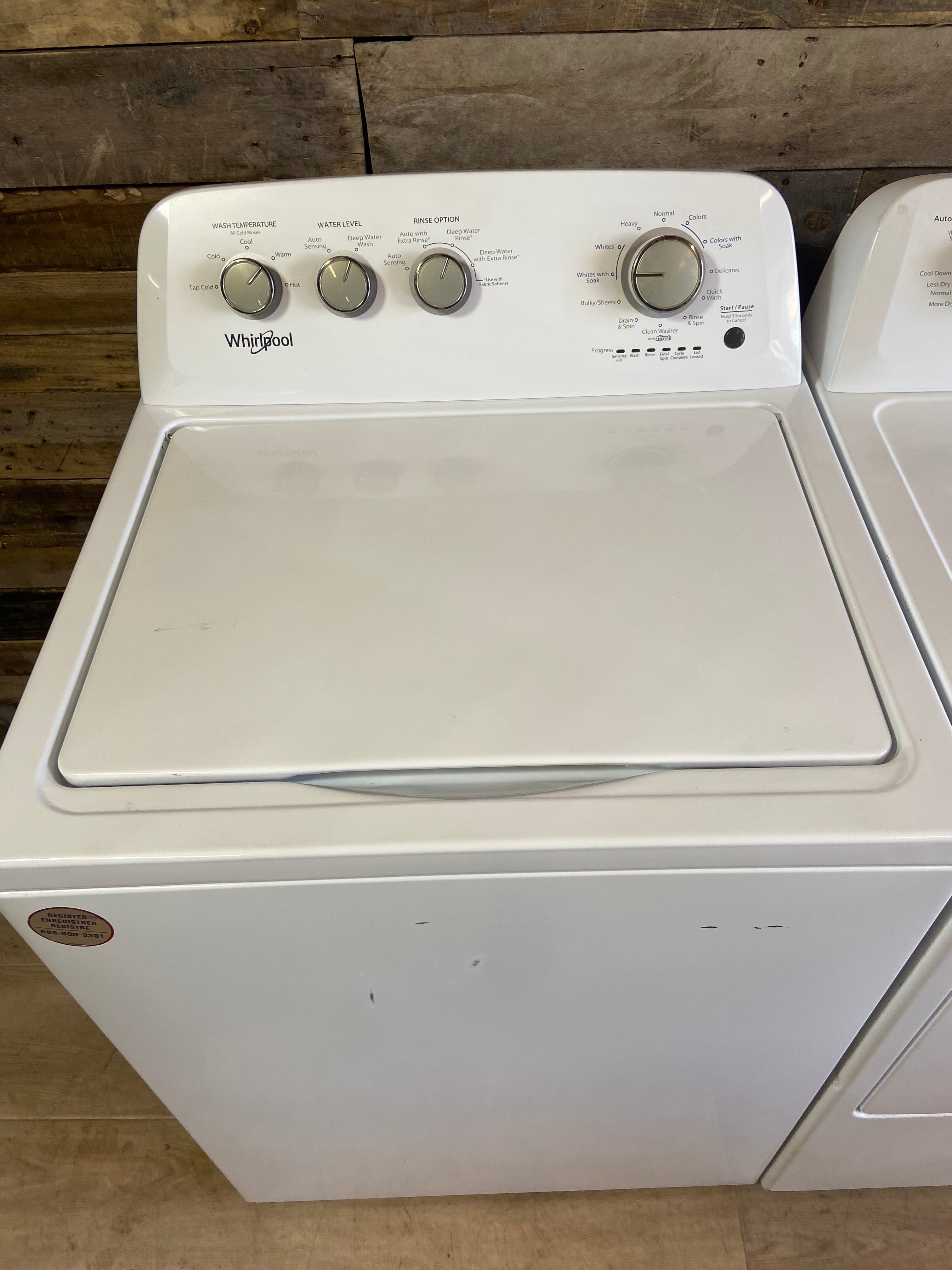 Whirlpool Large Capacity Top Load Set