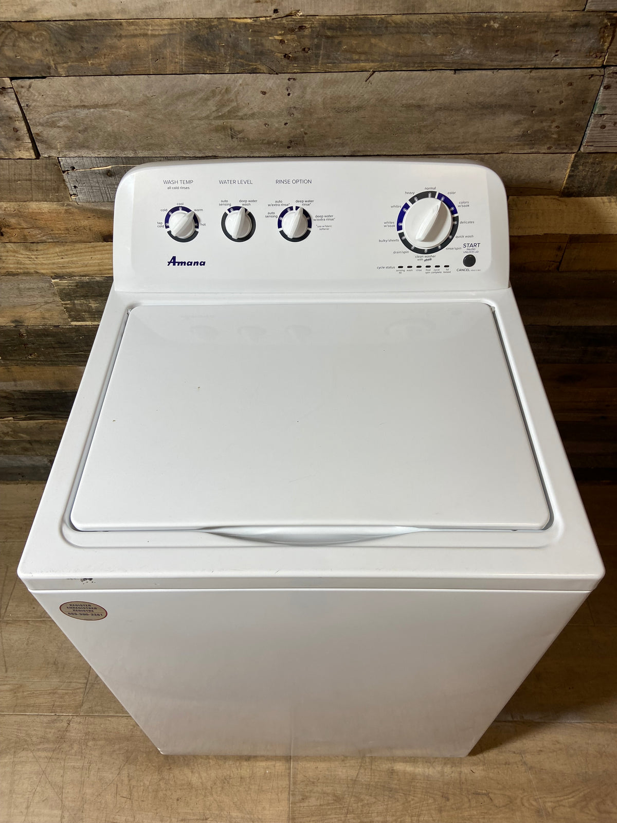 Amana Top Load Large Capacity Stainless Tub Washer