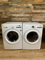 LG White Front Load Washer & Dryer Set