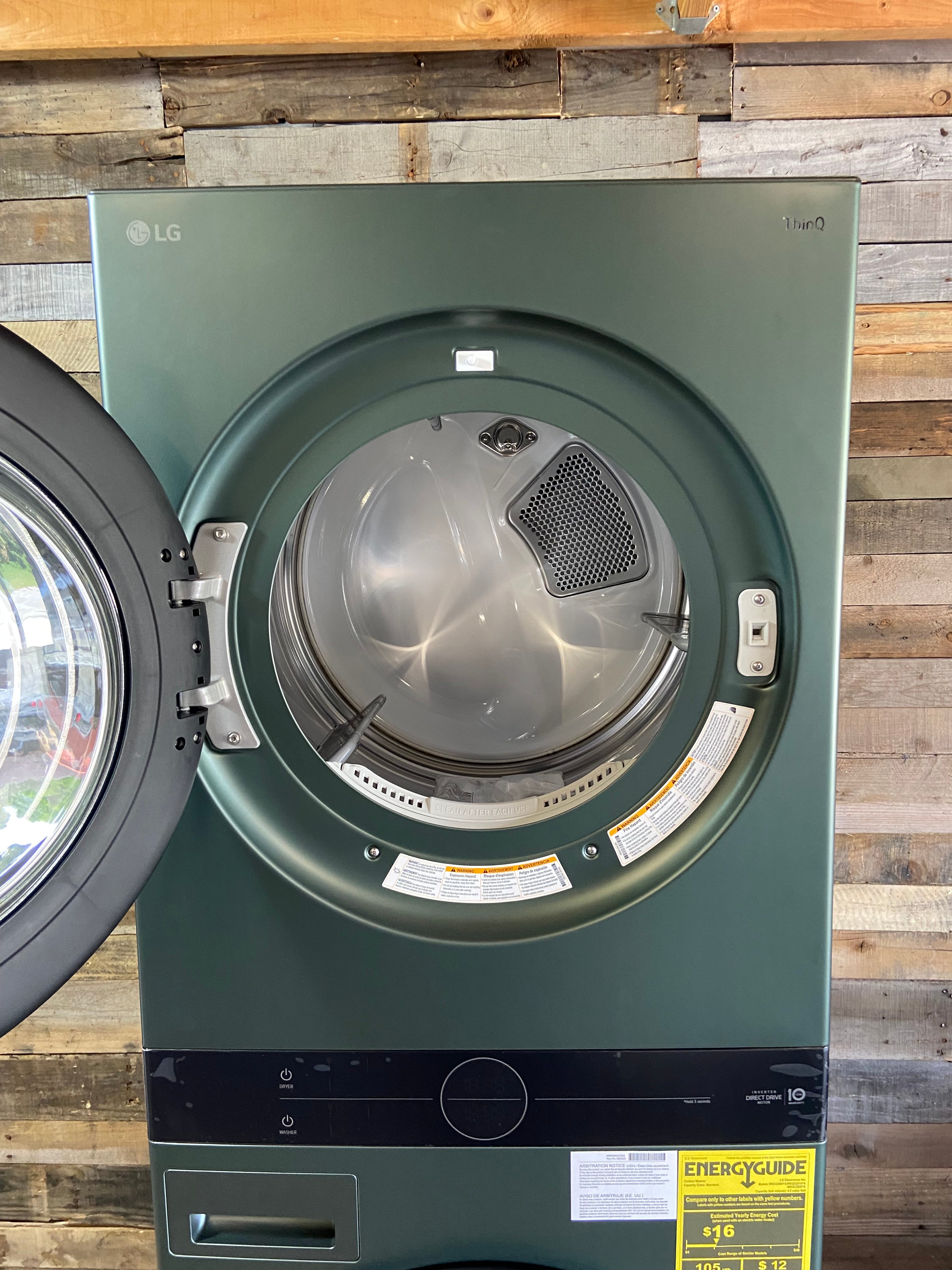Single Unit Front Load LG WashTower™ with Center Control™ 4.5 cu. ft. Washer and 7.4 cu. ft. Electric Dryer