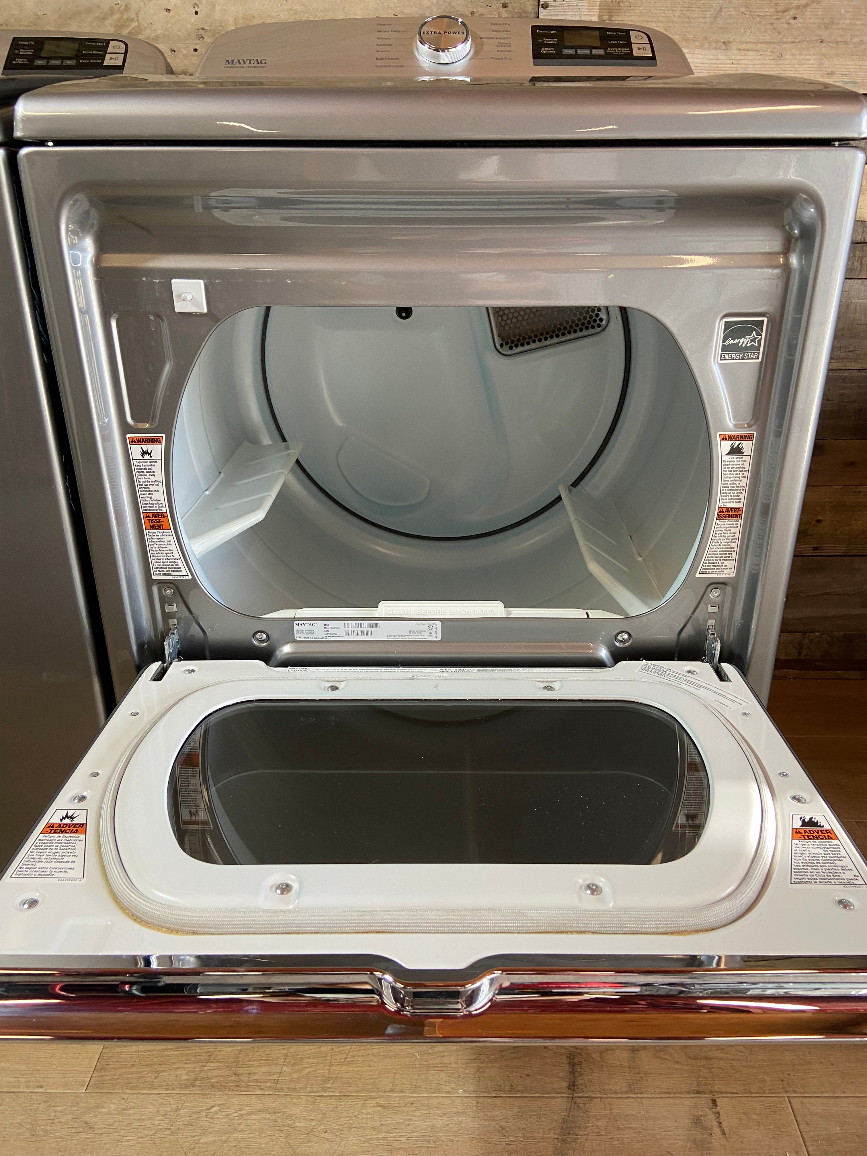 Maytag Stainless Top Load Extra Power Washer & Dryer Set