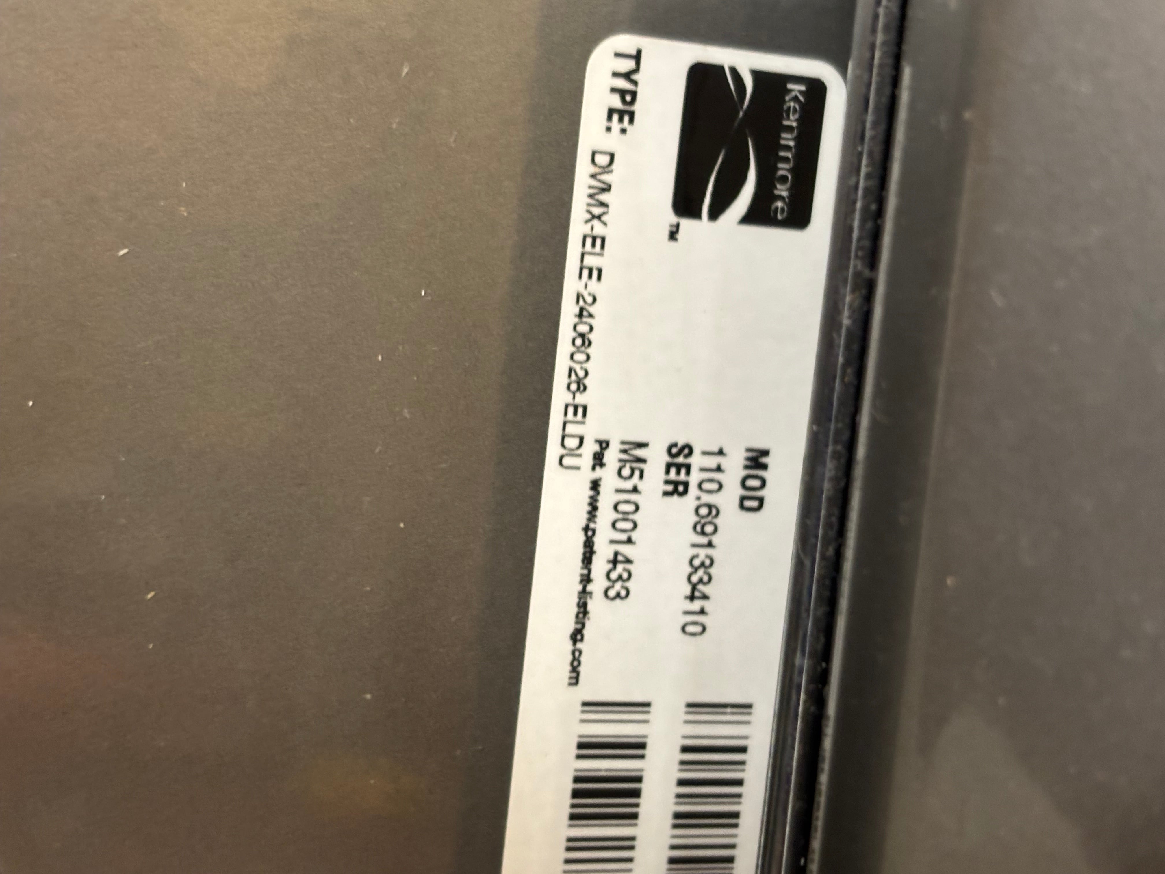 Grey Kenmore Series 700s Ultra Capacity Dryer