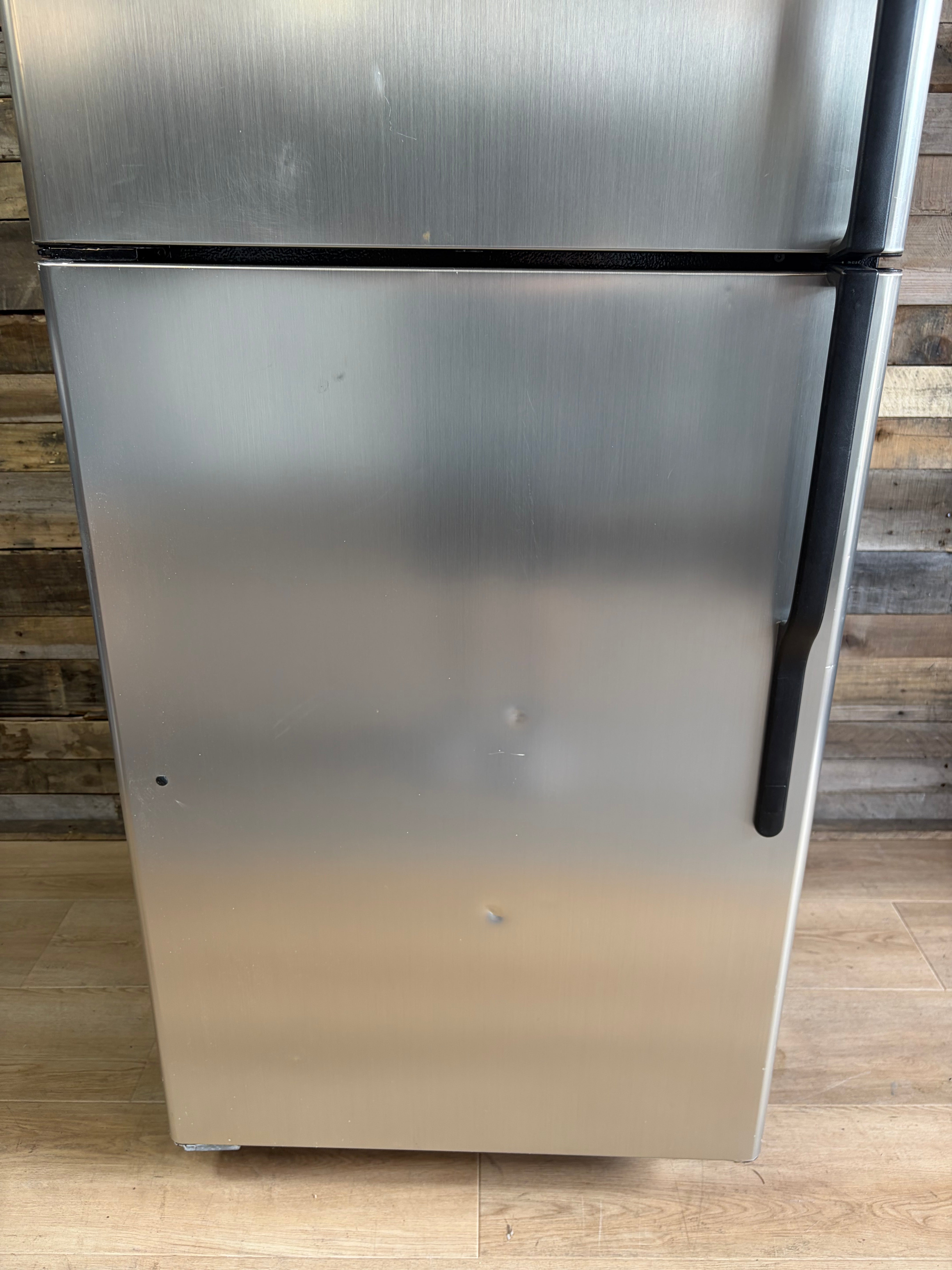 GE Stainless Top Bottom Fridge