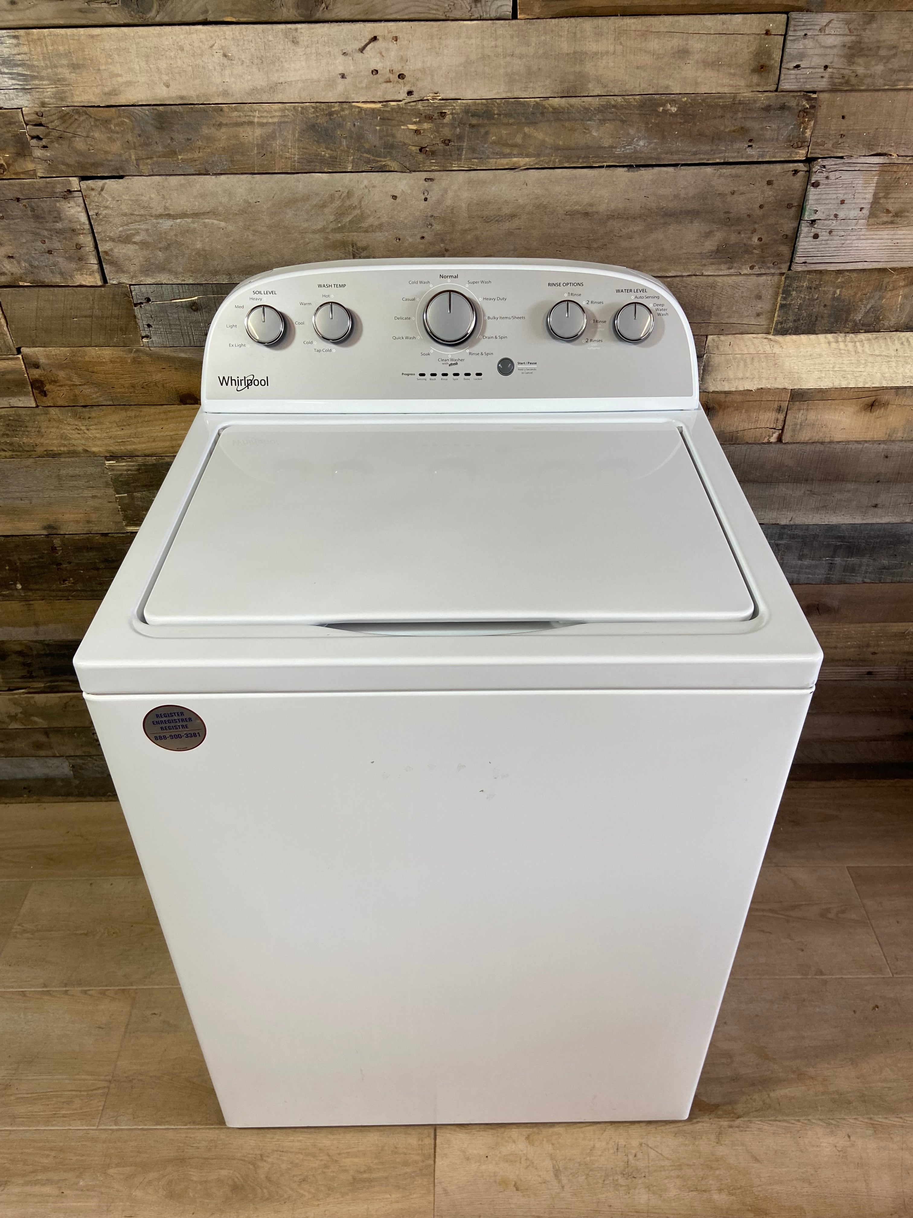 Whirlpool Grey Face Top Load Washer