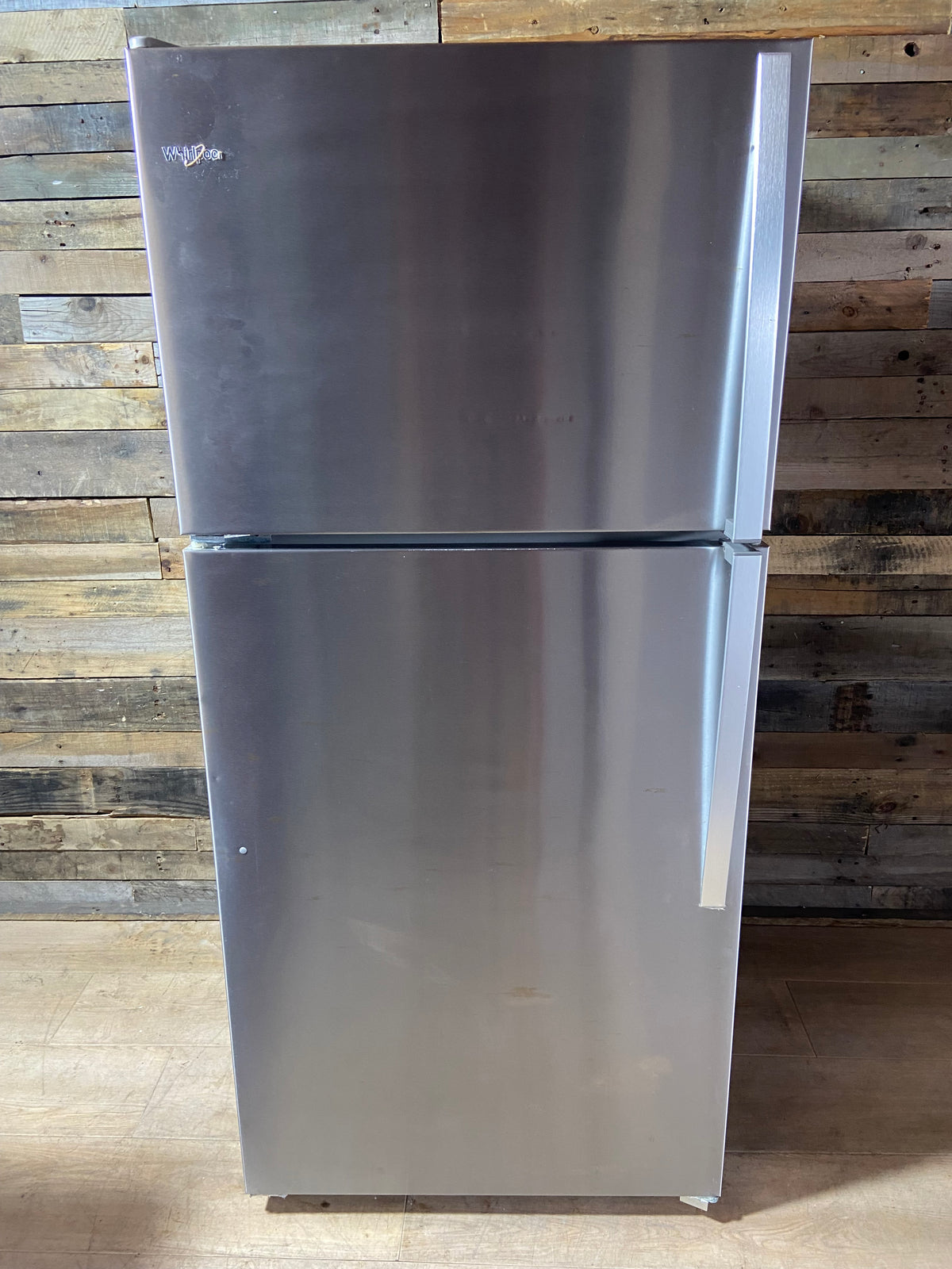 Whirlpool 30” Stainless Steel Top/Bottom Refrigerator With Ice Maker