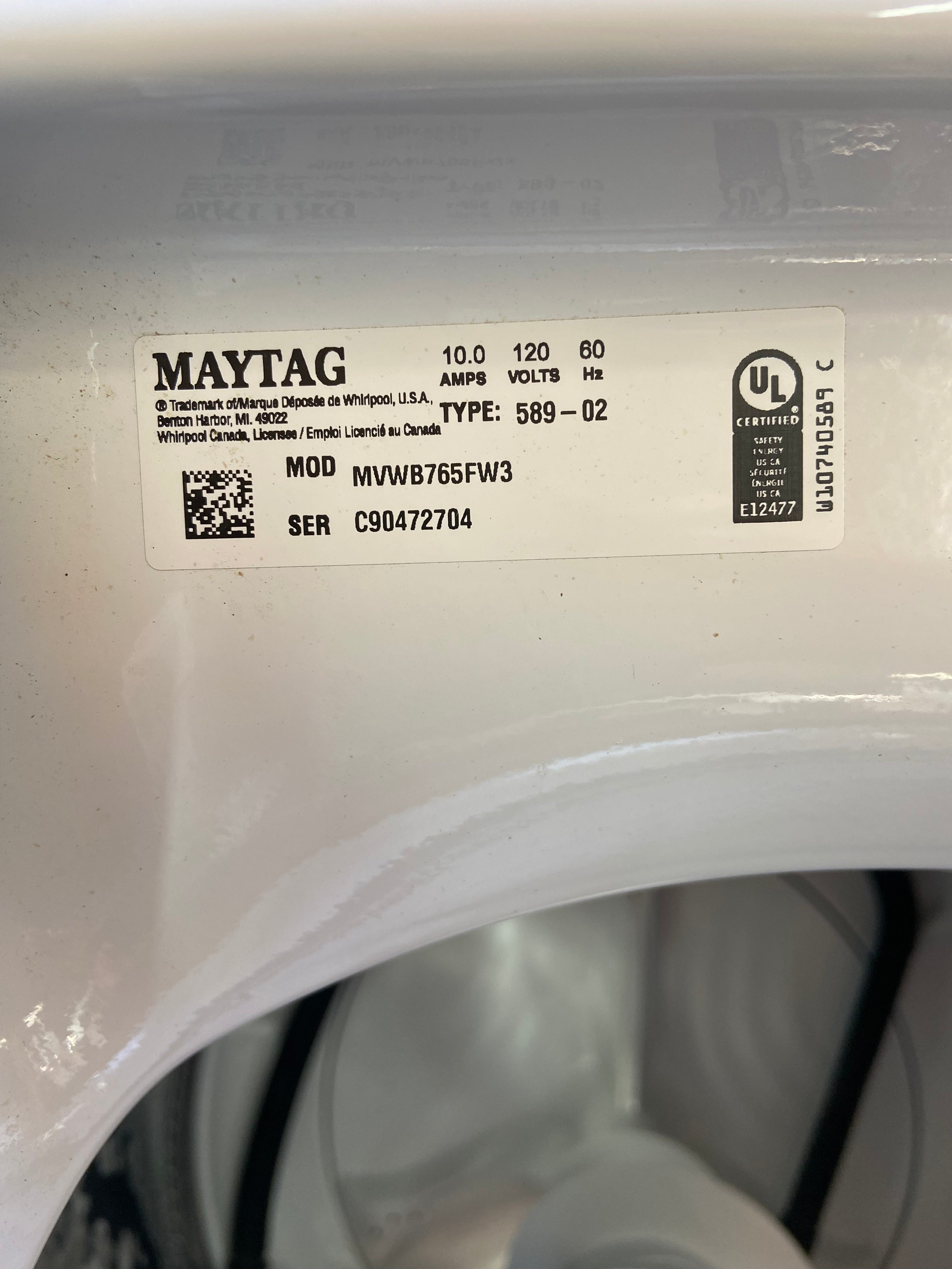 Maytag Commercial Technology Glass Lid Top Load Washer