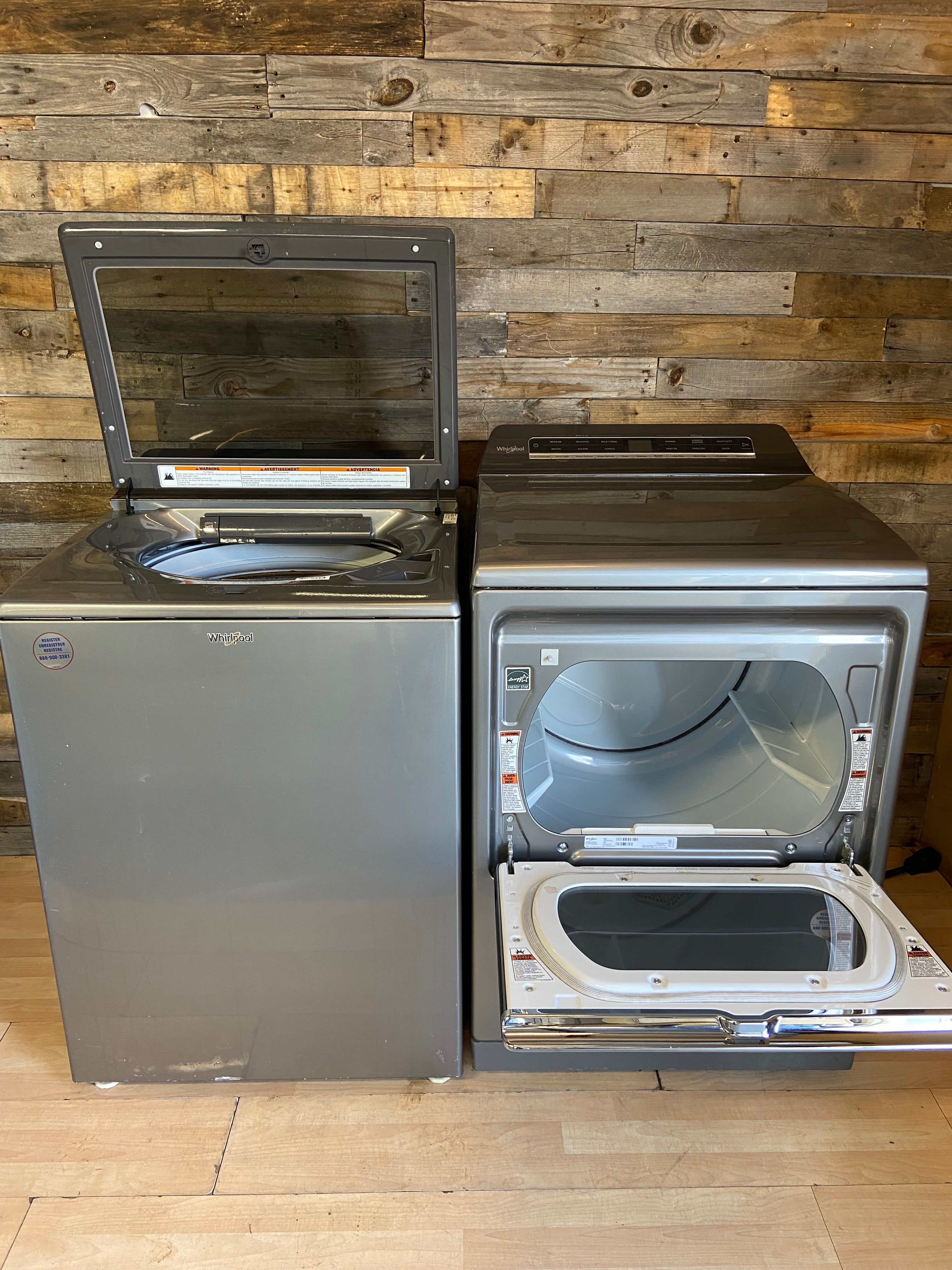 Whirlpool Grey Top Load Set