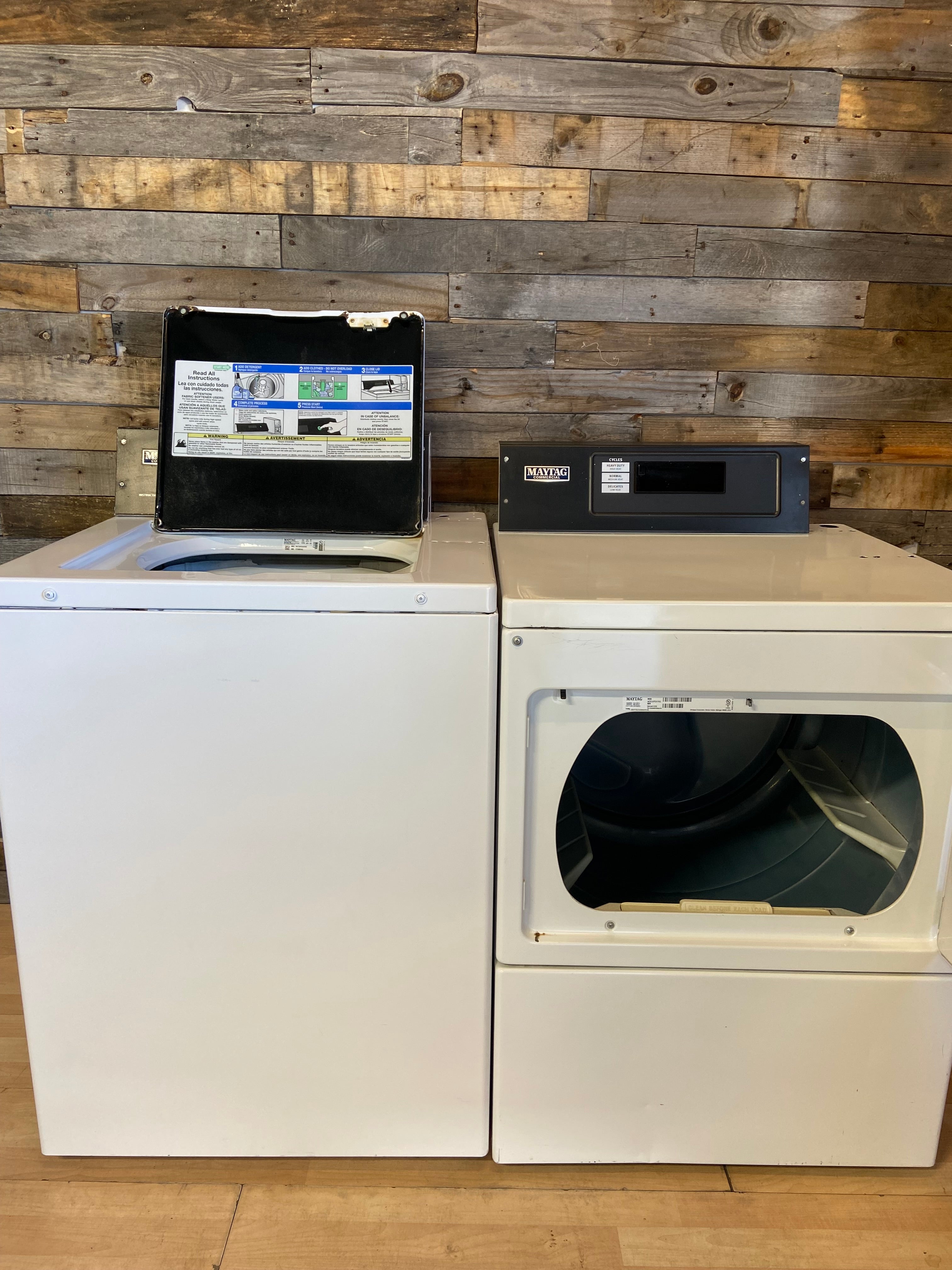 Maytag Commercial Top Load Set