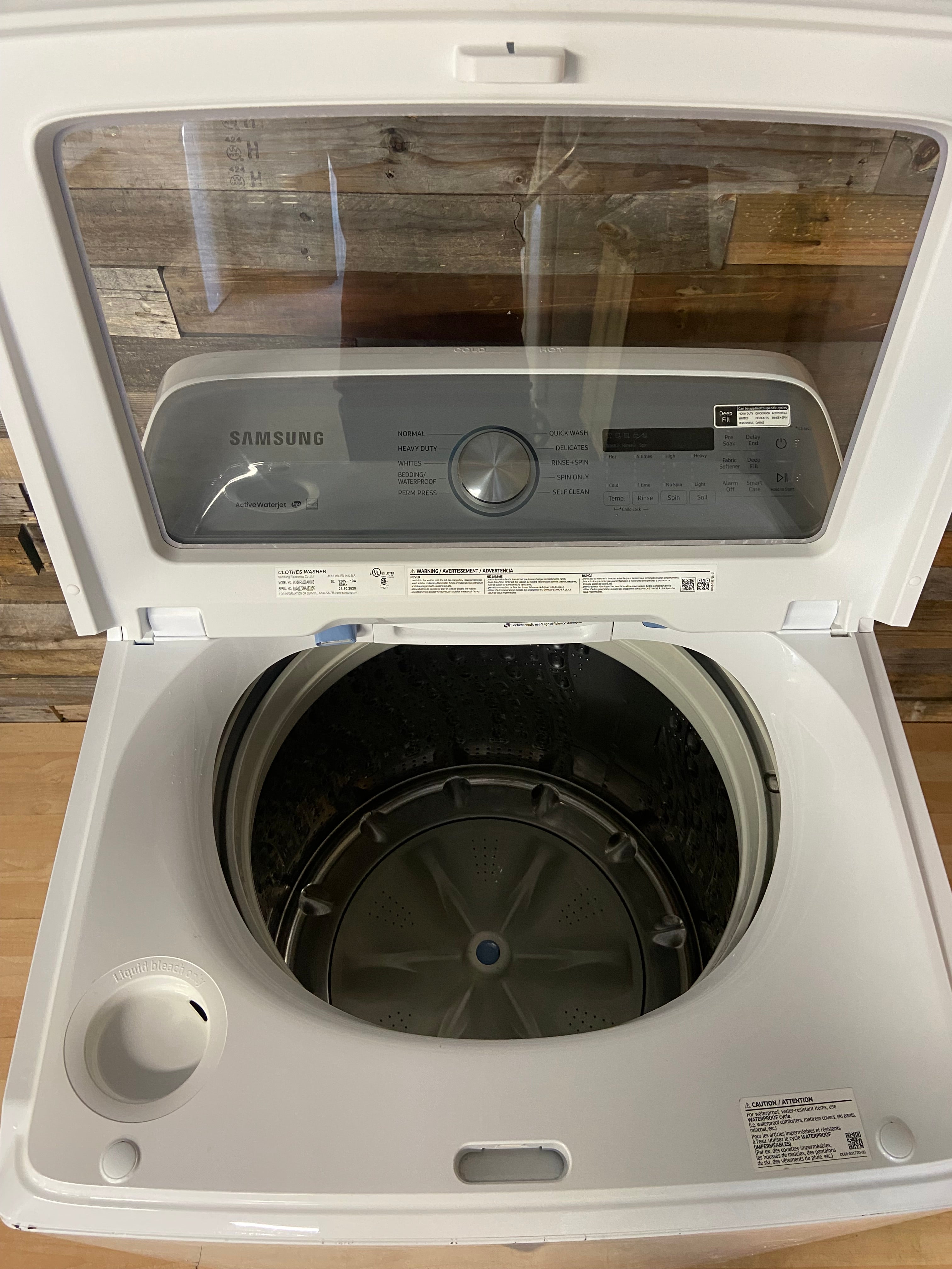 Samsung White Top Load Washer