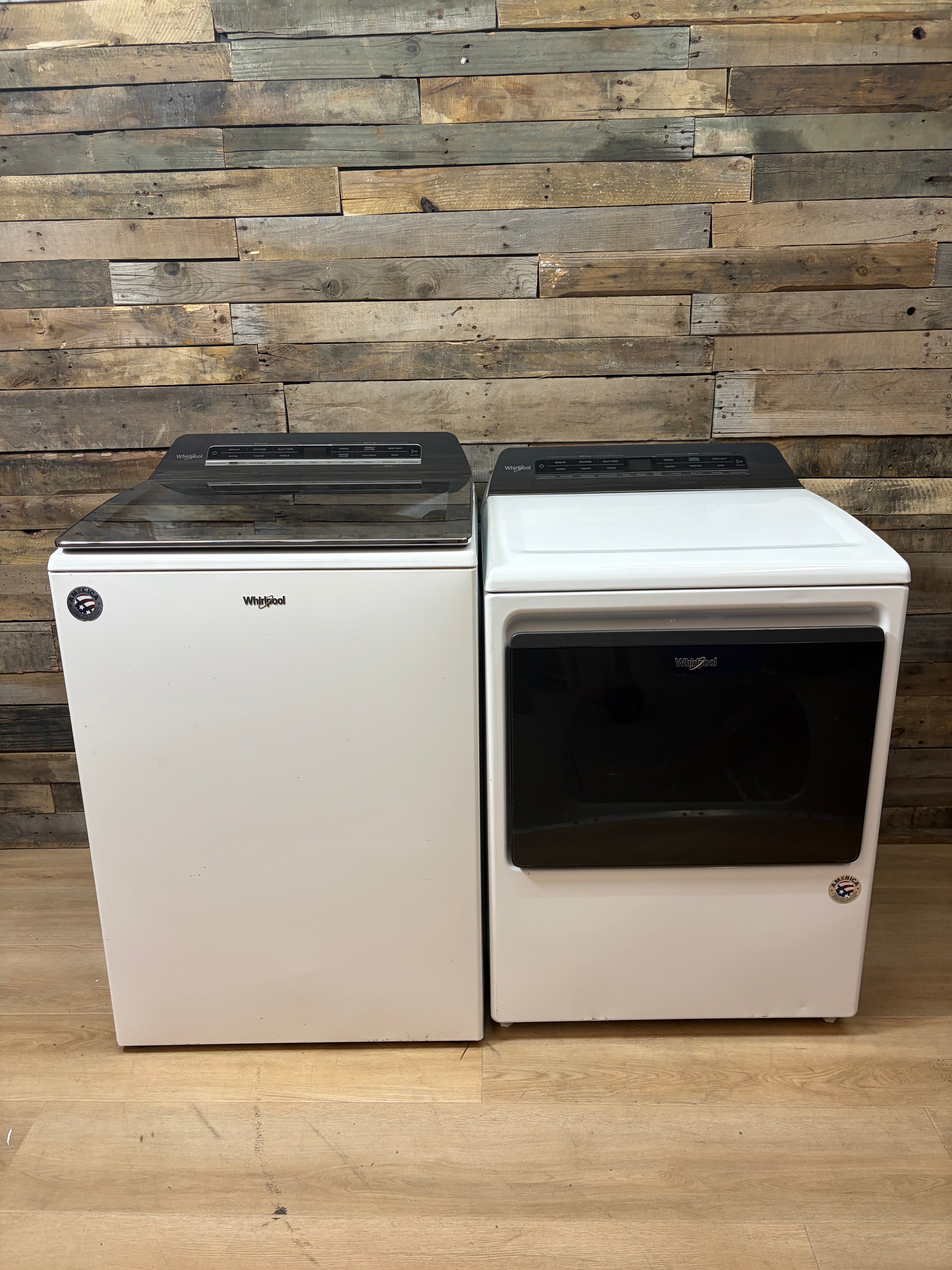 White Whirlpool Load-N-Go Wifi Enable Top Load Set