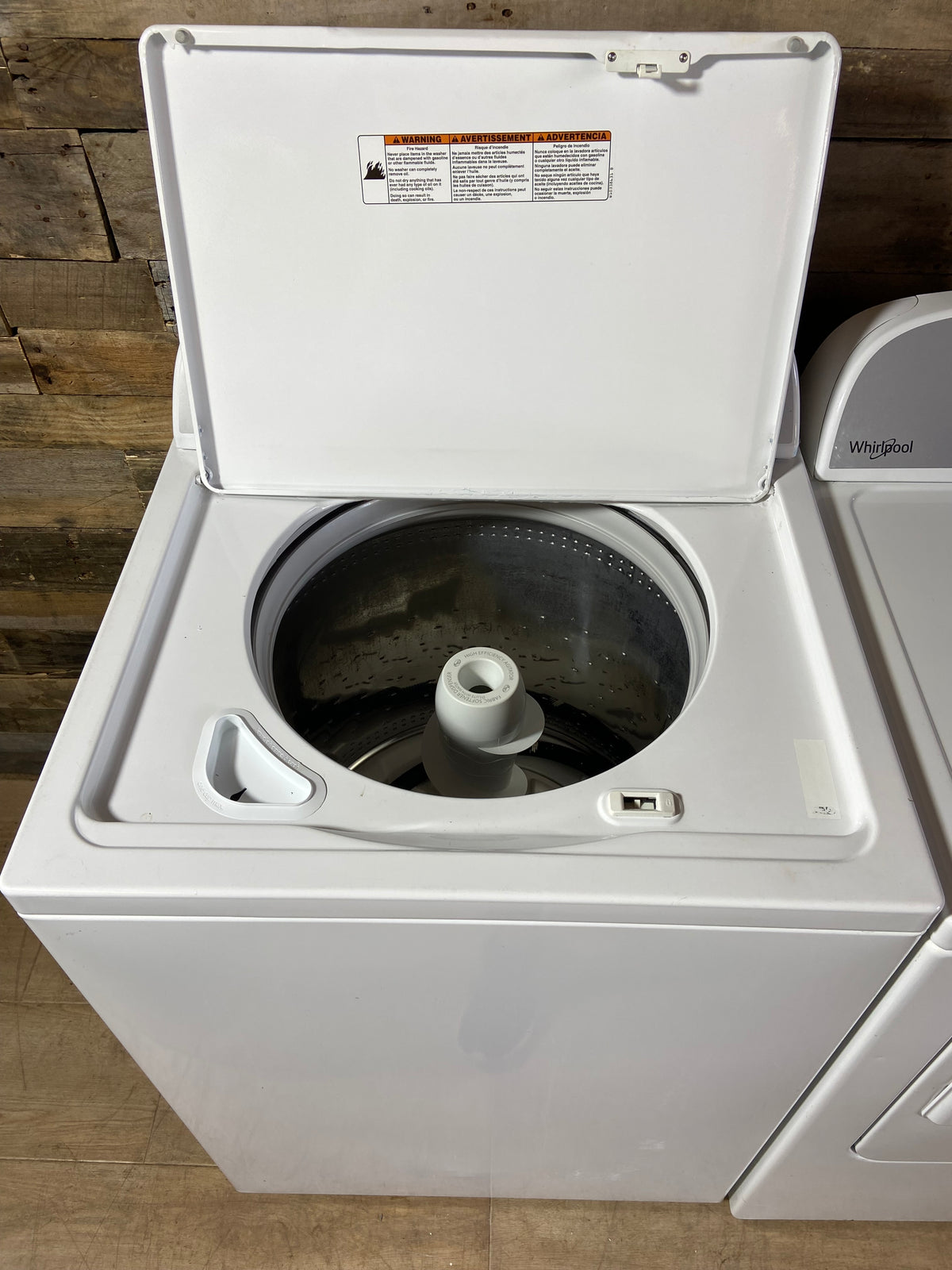 Whirlpool Large Capacity Stainless Tub Washer & Dryer Set