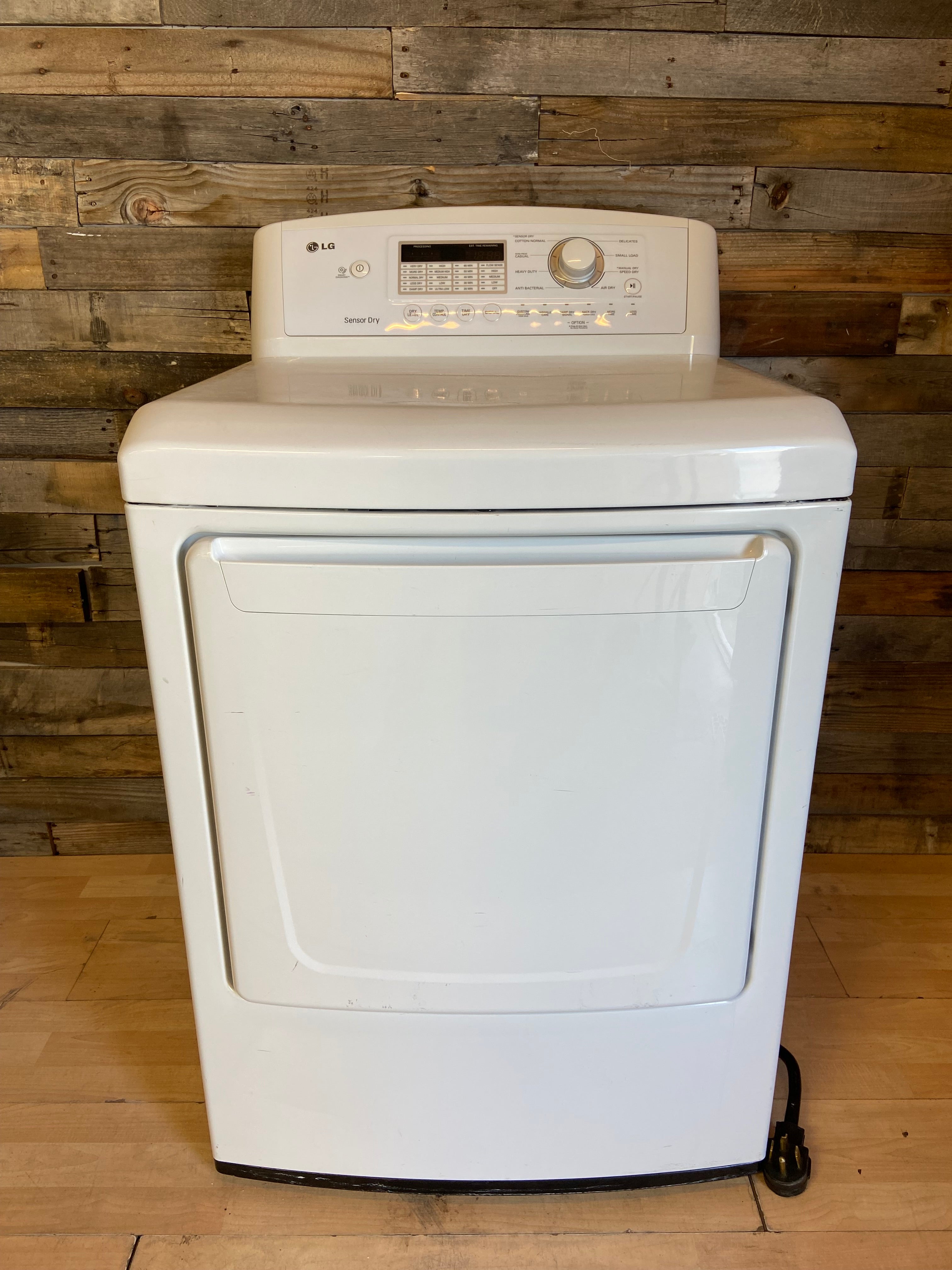 White Lg Large Capacity Dryer