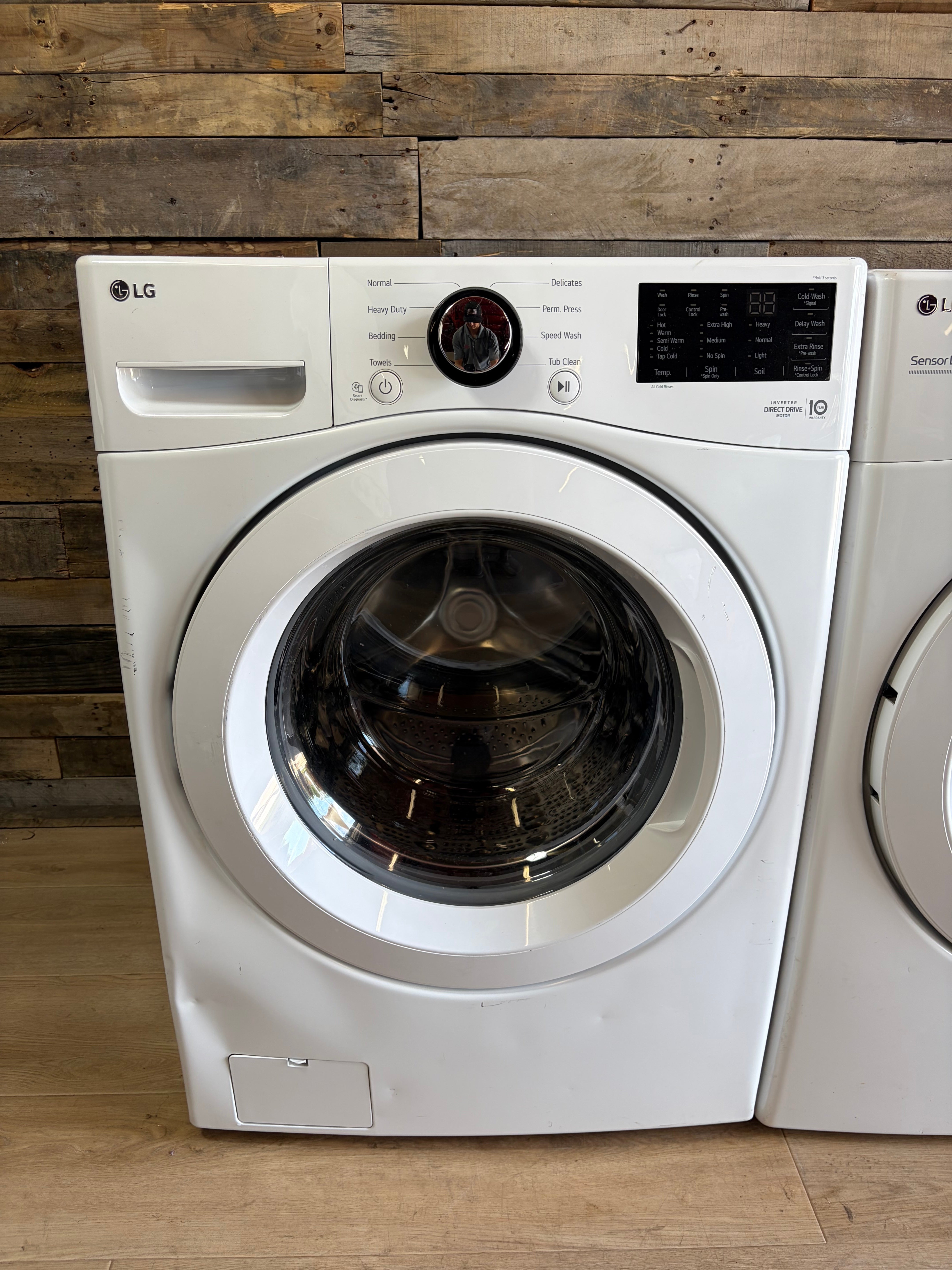 LG Direct Drive White Front Load Set