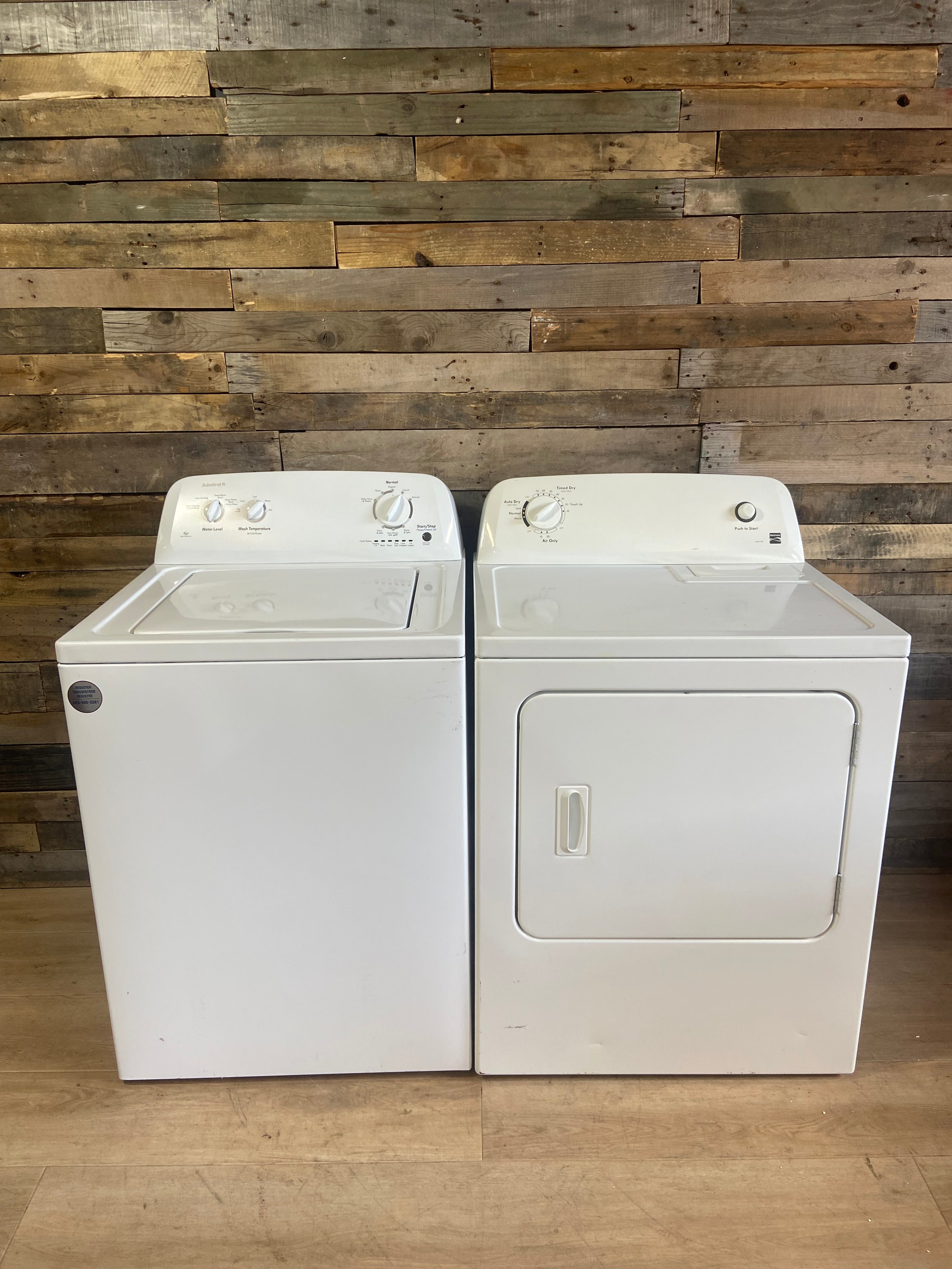 Admiral/Kenmore Top Load Washer & Dryer Set