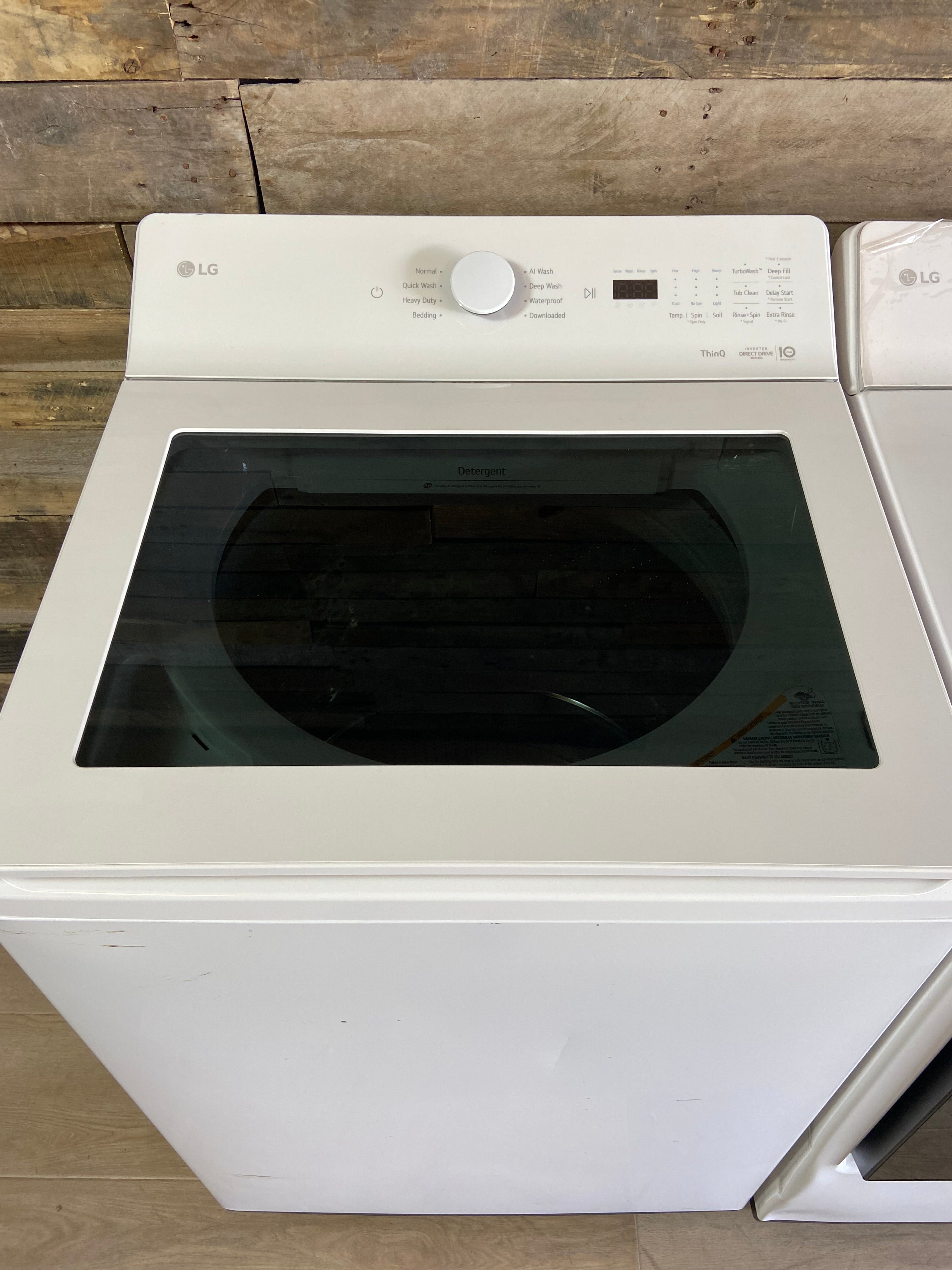LG THINQ Washer & Electric Dryer Set – White