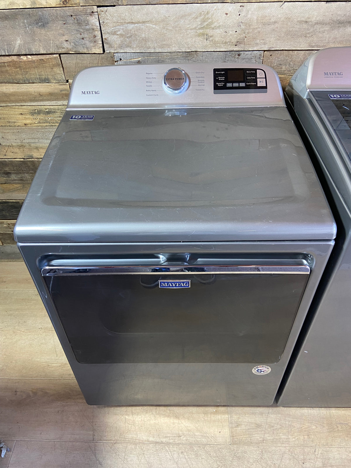 Maytag Stainless Steel Extra Power Large Capacity Washer & Dryer Set