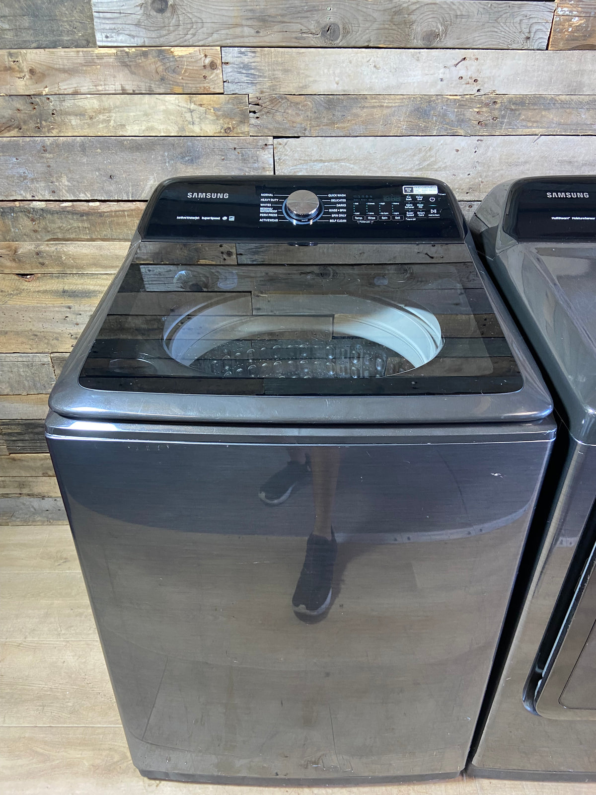 Samsung Black Stainless Large Capacity Washer & Dryer Set