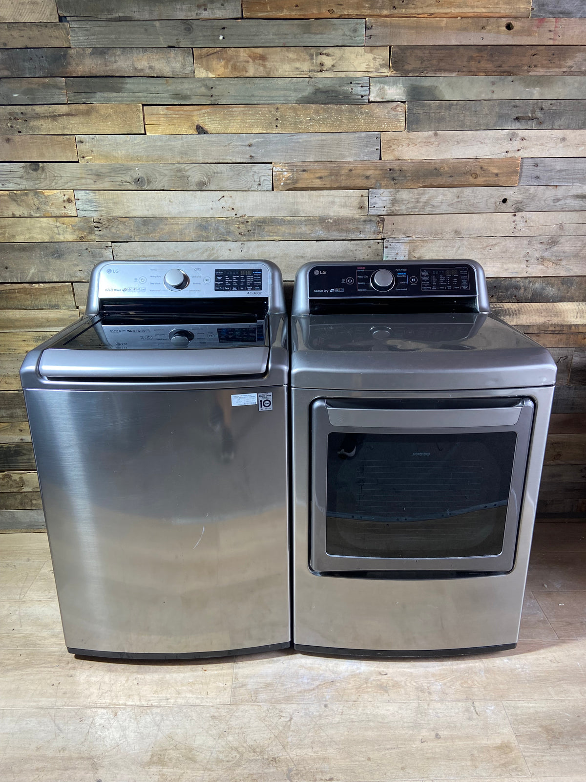 LG Large Capacity Stainless Washer & Dryer Set