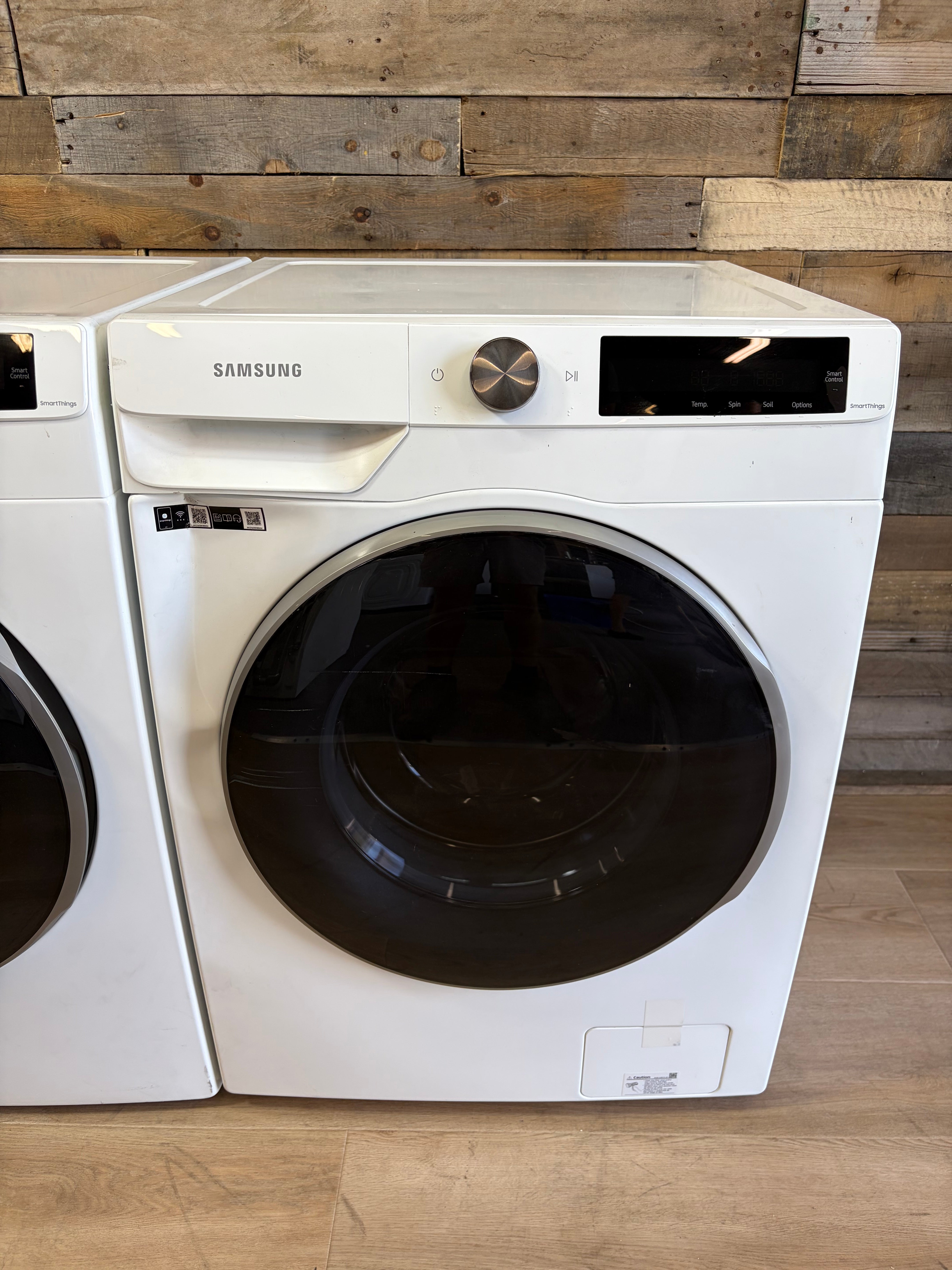 2.5 cu. ft. Compact Front Load Washer and Dryer with AI Smart Dial and Super Speed Wash in White