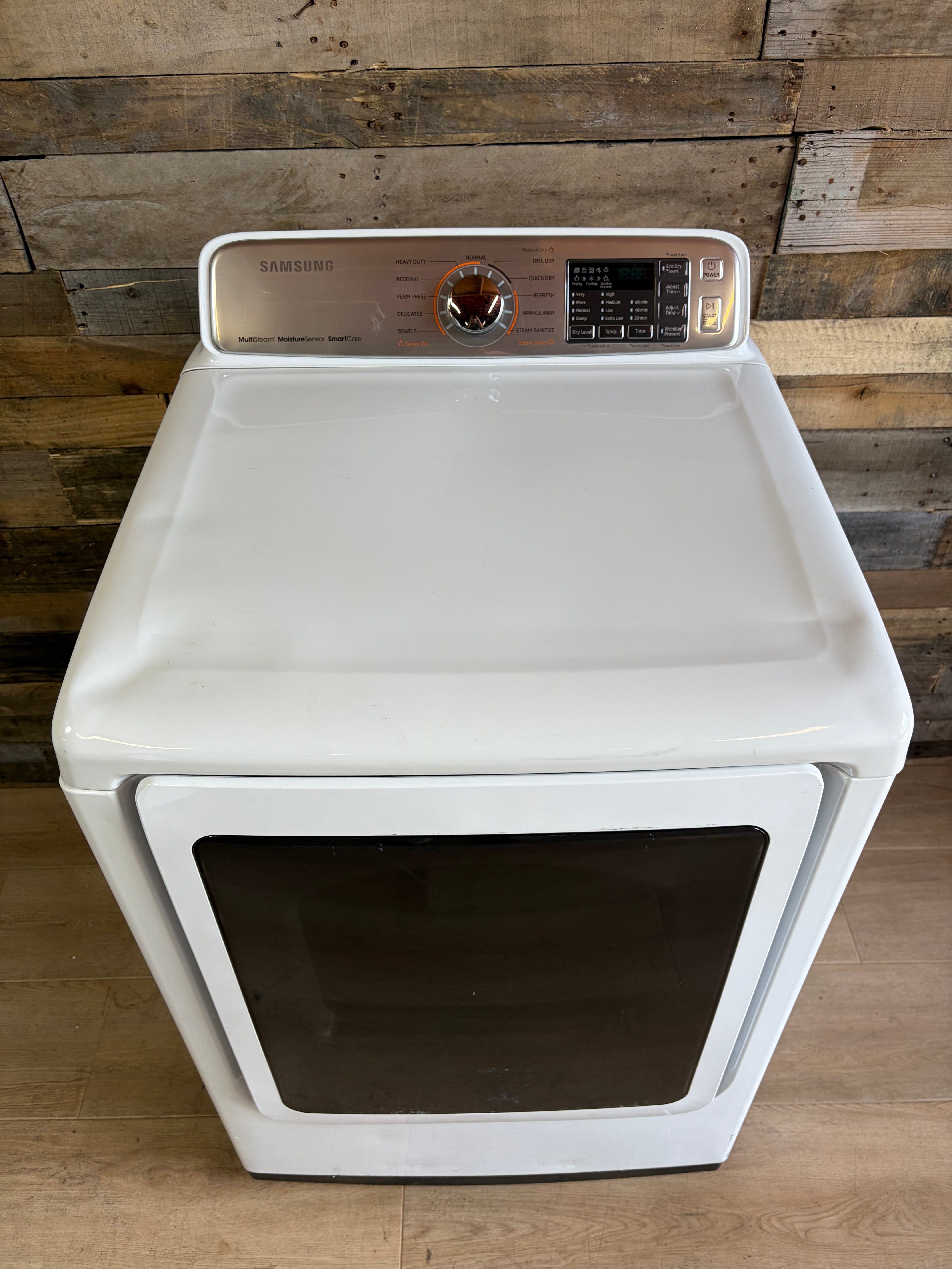 Samsung White SmartCare Glass Door Dryer