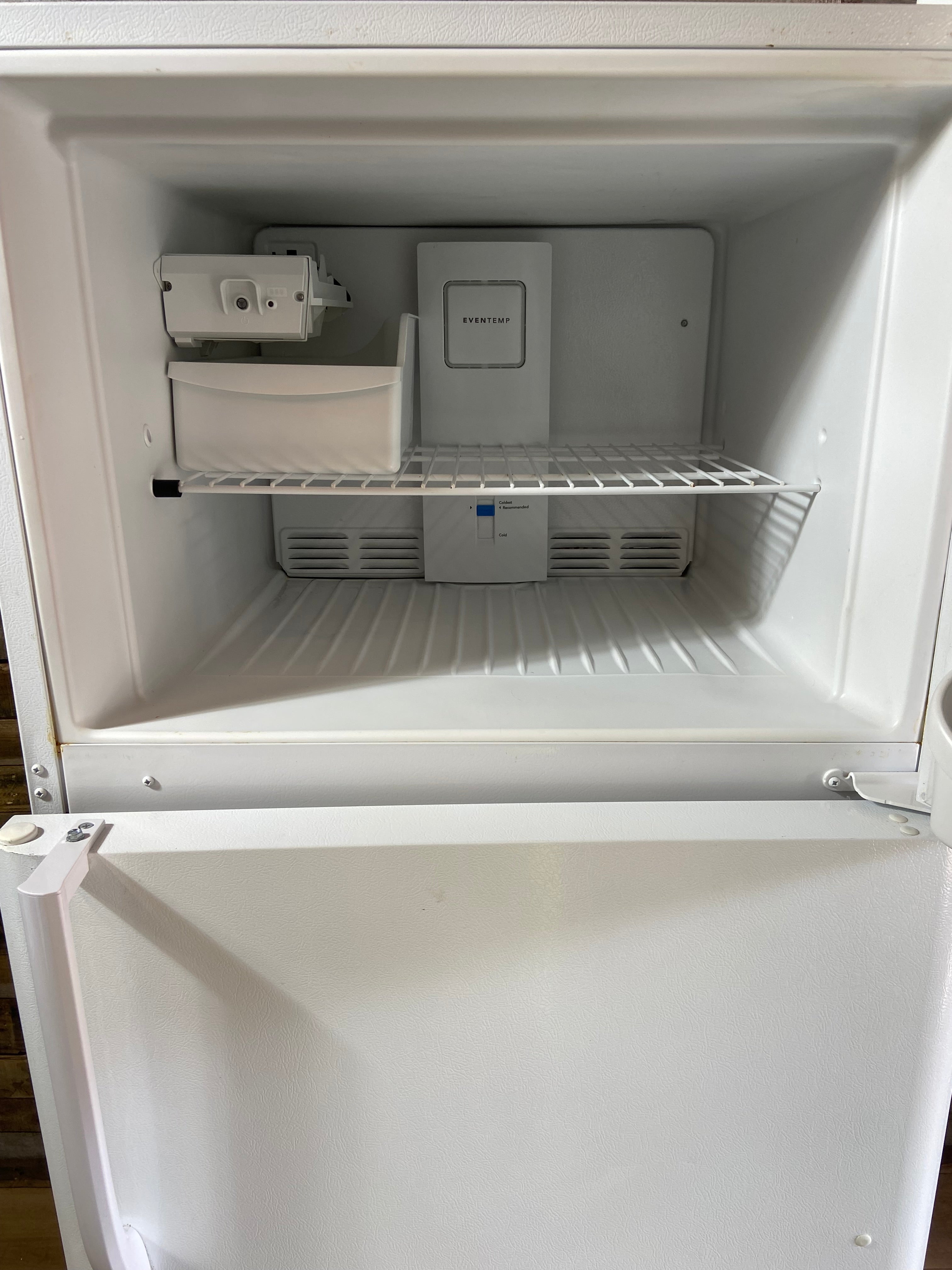White Frigidaire Refrigerator With Ice Maker