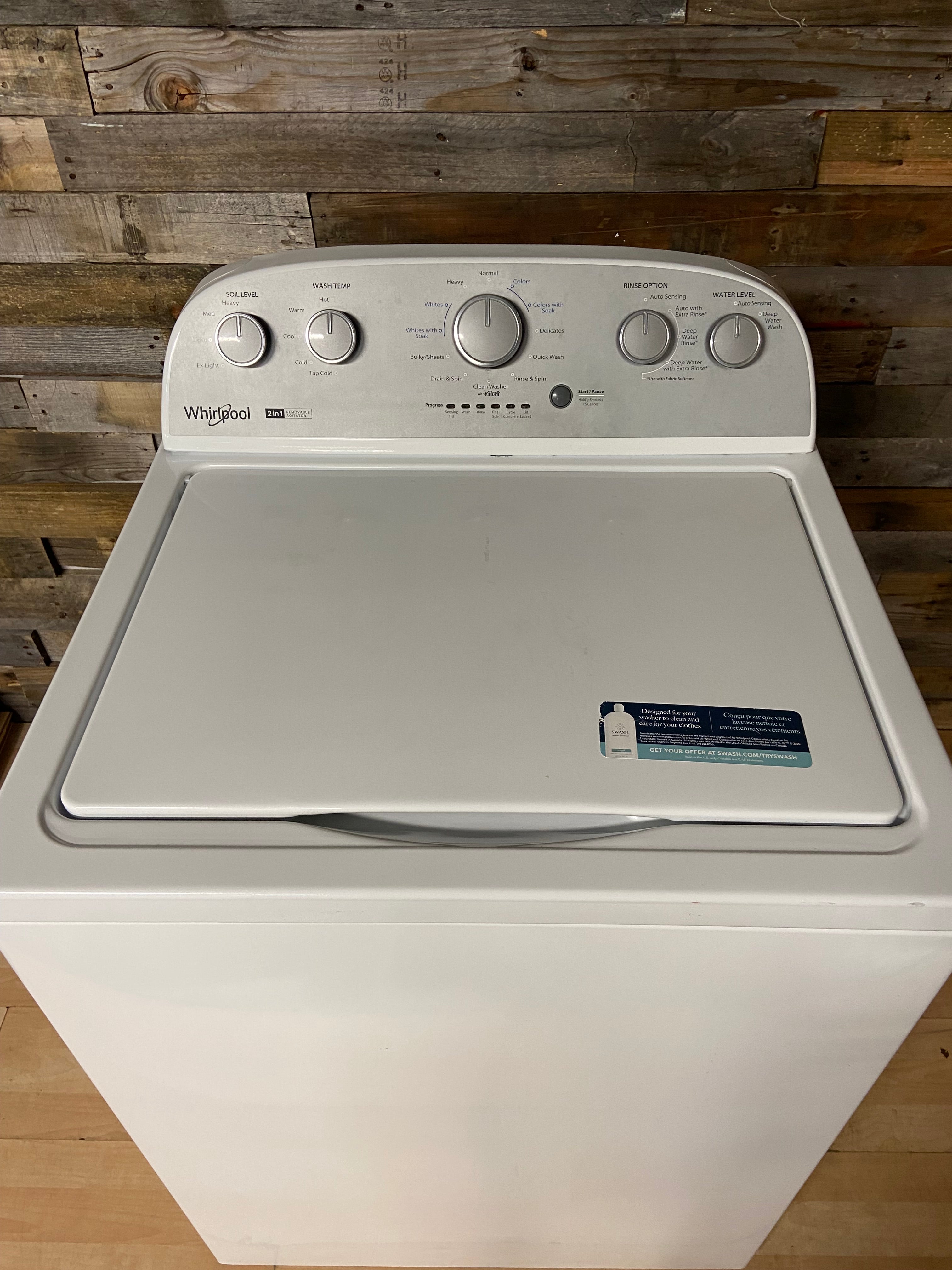 Whirlpool 2in1 Removable Agitator