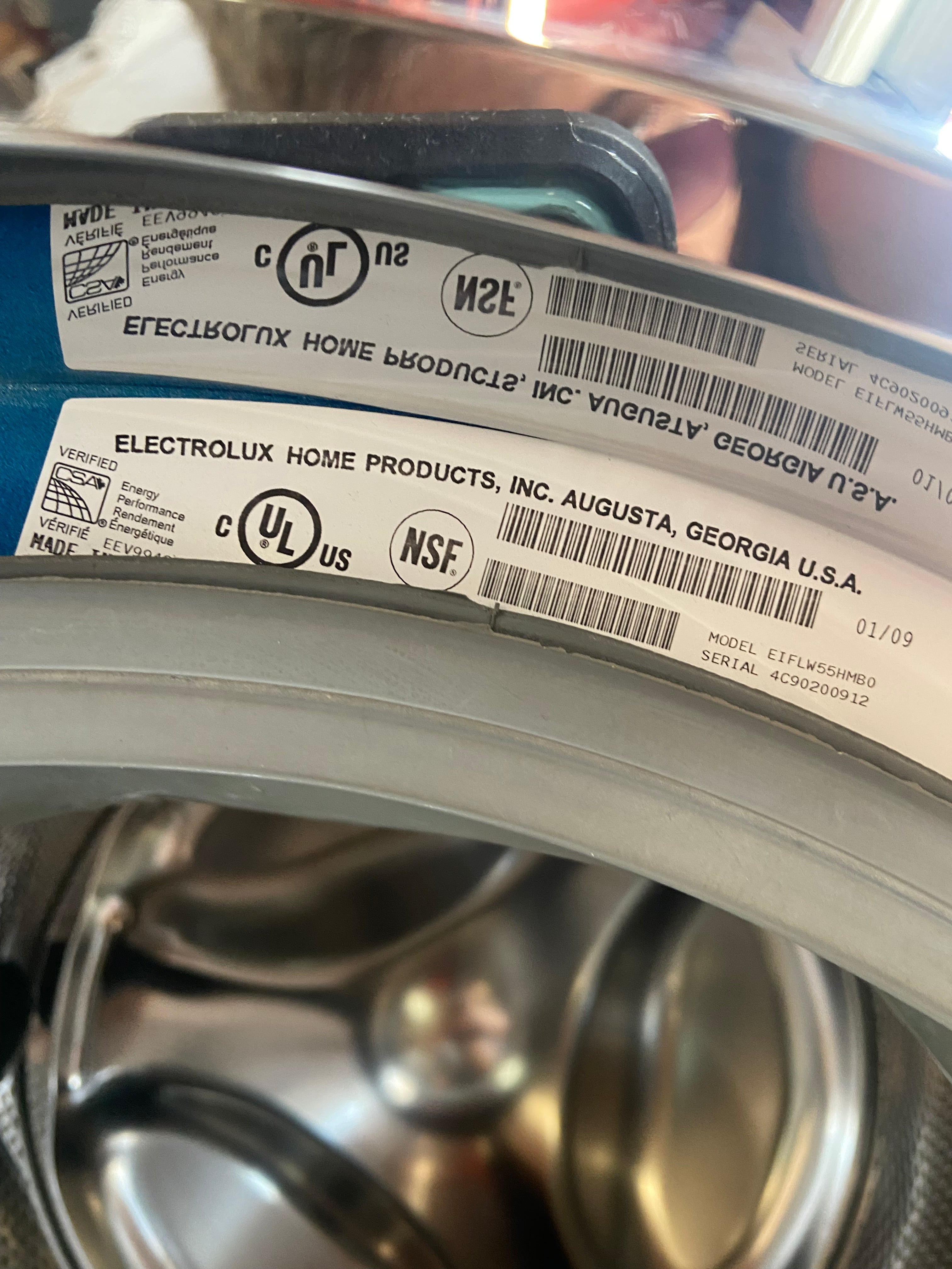 Electrolux Blue Front Load Washer & Dryer Set