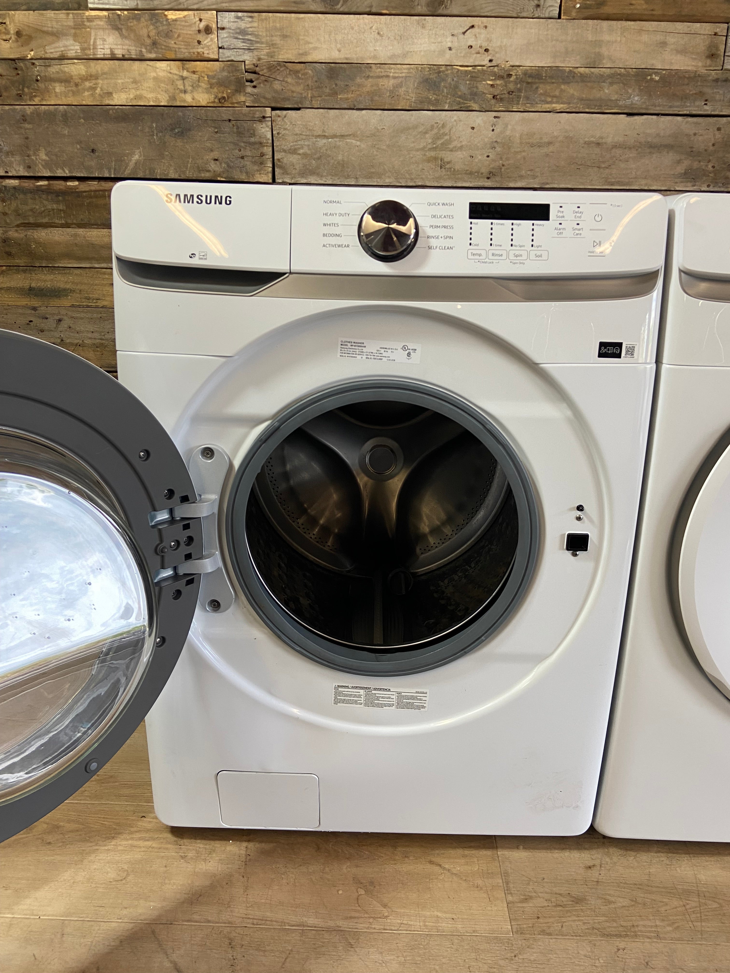 Samsung White Front Load Washer & Dryer Set – 4.5 Cu. Ft. Washer / 7.5 Cu. Ft. Dryer