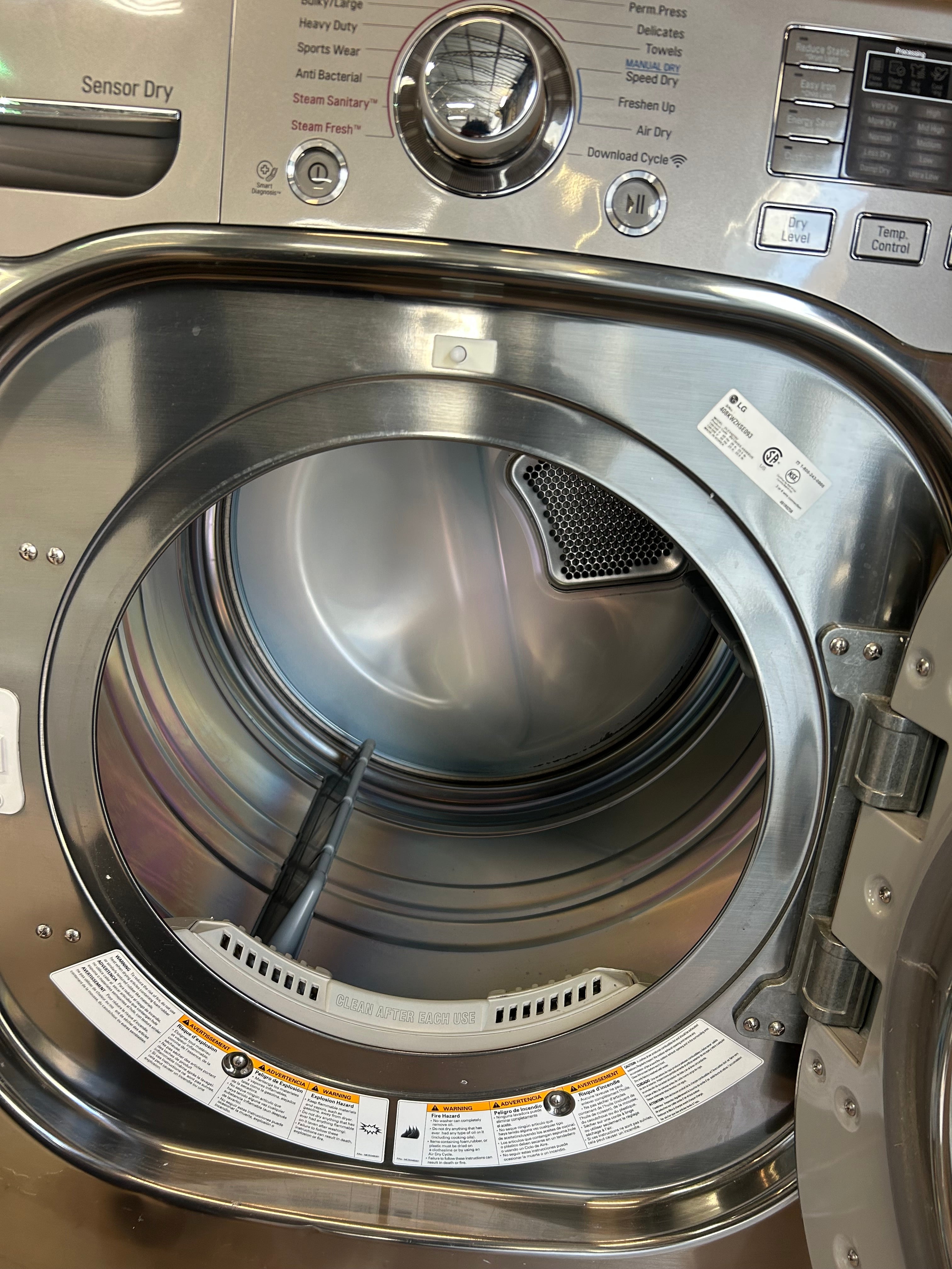 Stainless LG TrueSteam Front Load Set