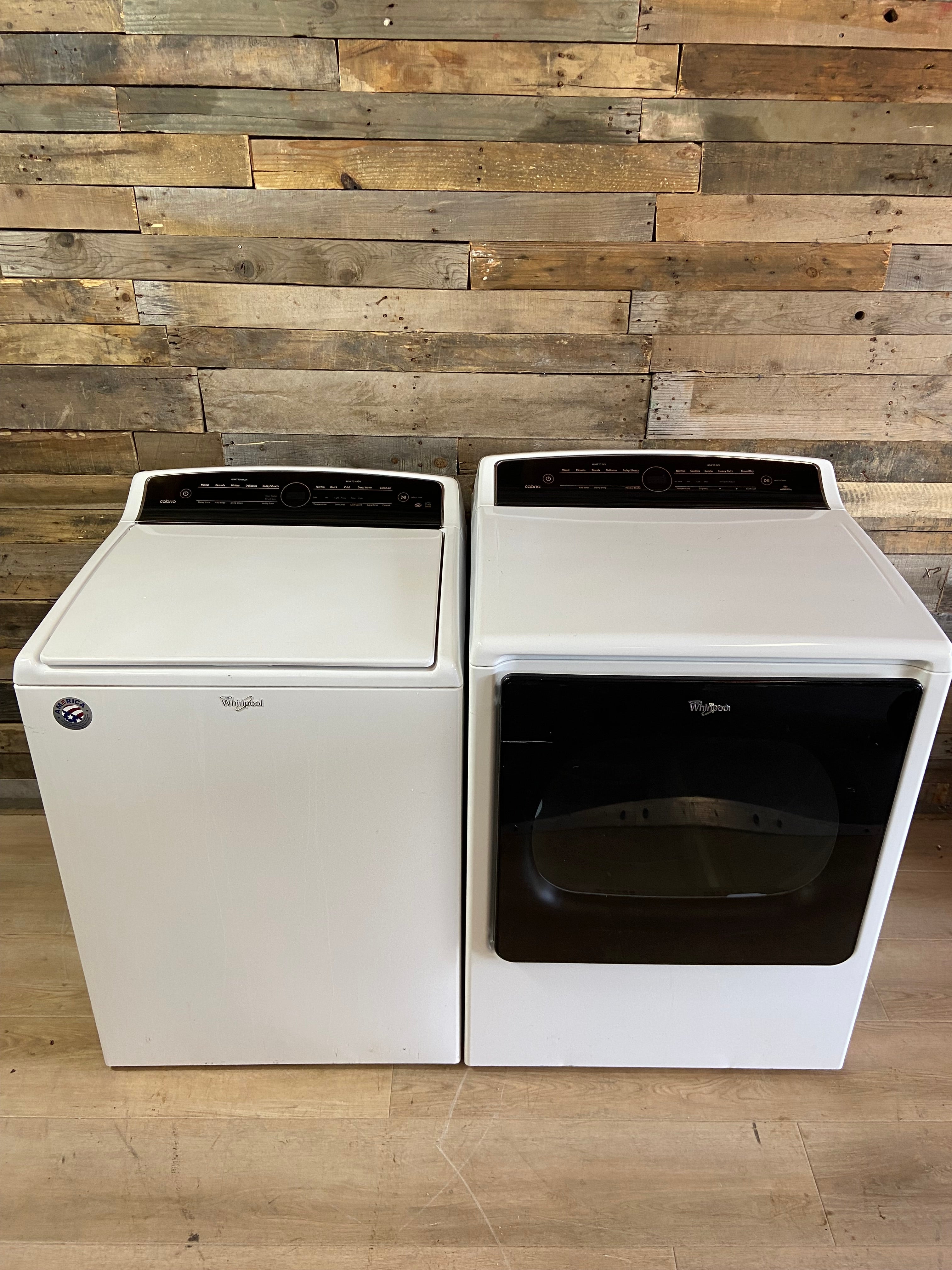 Whirlpool Cabrio Top Load Washer & Dryer Set